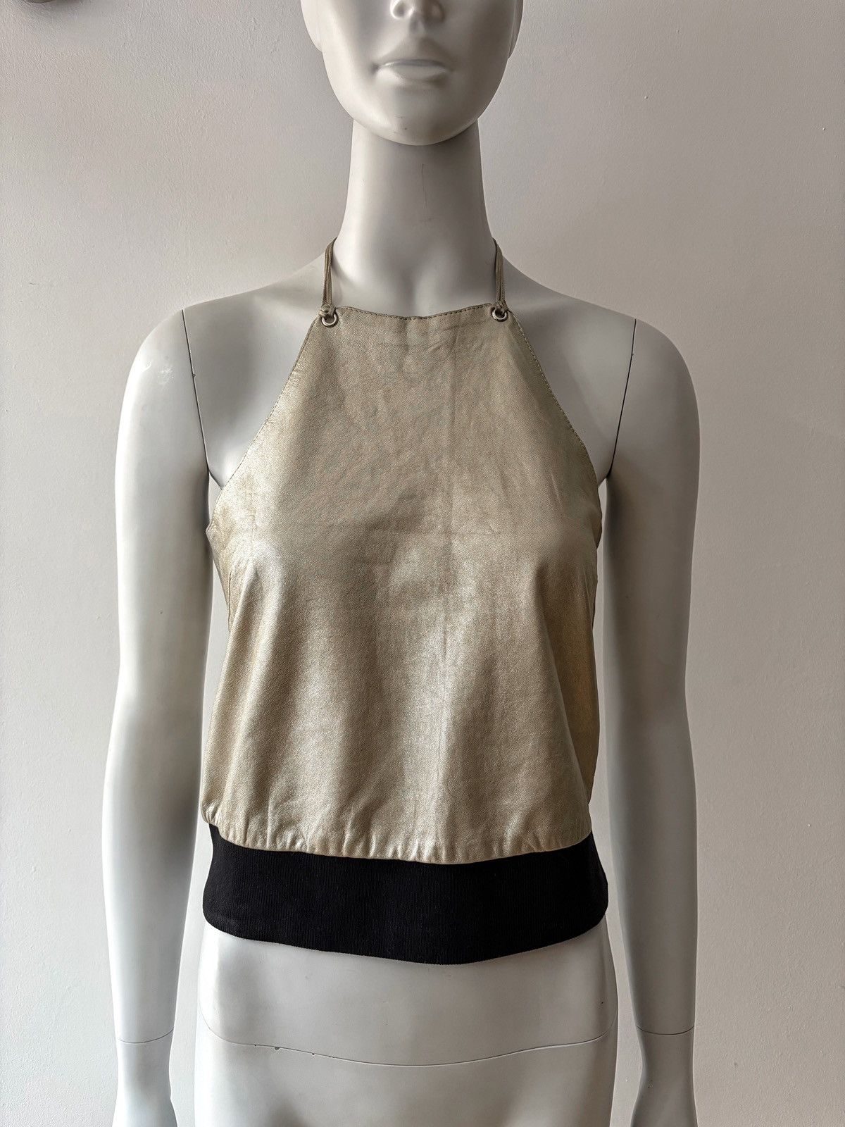 Miu Miu Miu Miu Spring Summer 2000 Leather top Size M / US 6-8 / IT 42-44 - 3 Thumbnail