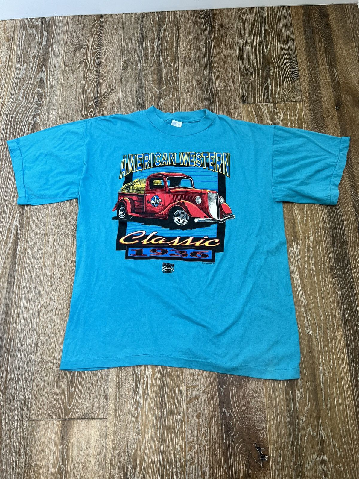 Vintage Vintage American Western Classic Car Tee Size US XL / EU 56 / 4 - 1 Thumbnail