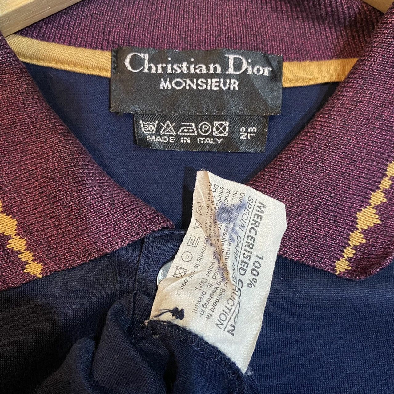 Christian Dior Monsieur Vintage Christian Dior Monsieur Long Sleeve Polo Shirt Size US M / EU 48-50 / 2 - 5 Thumbnail