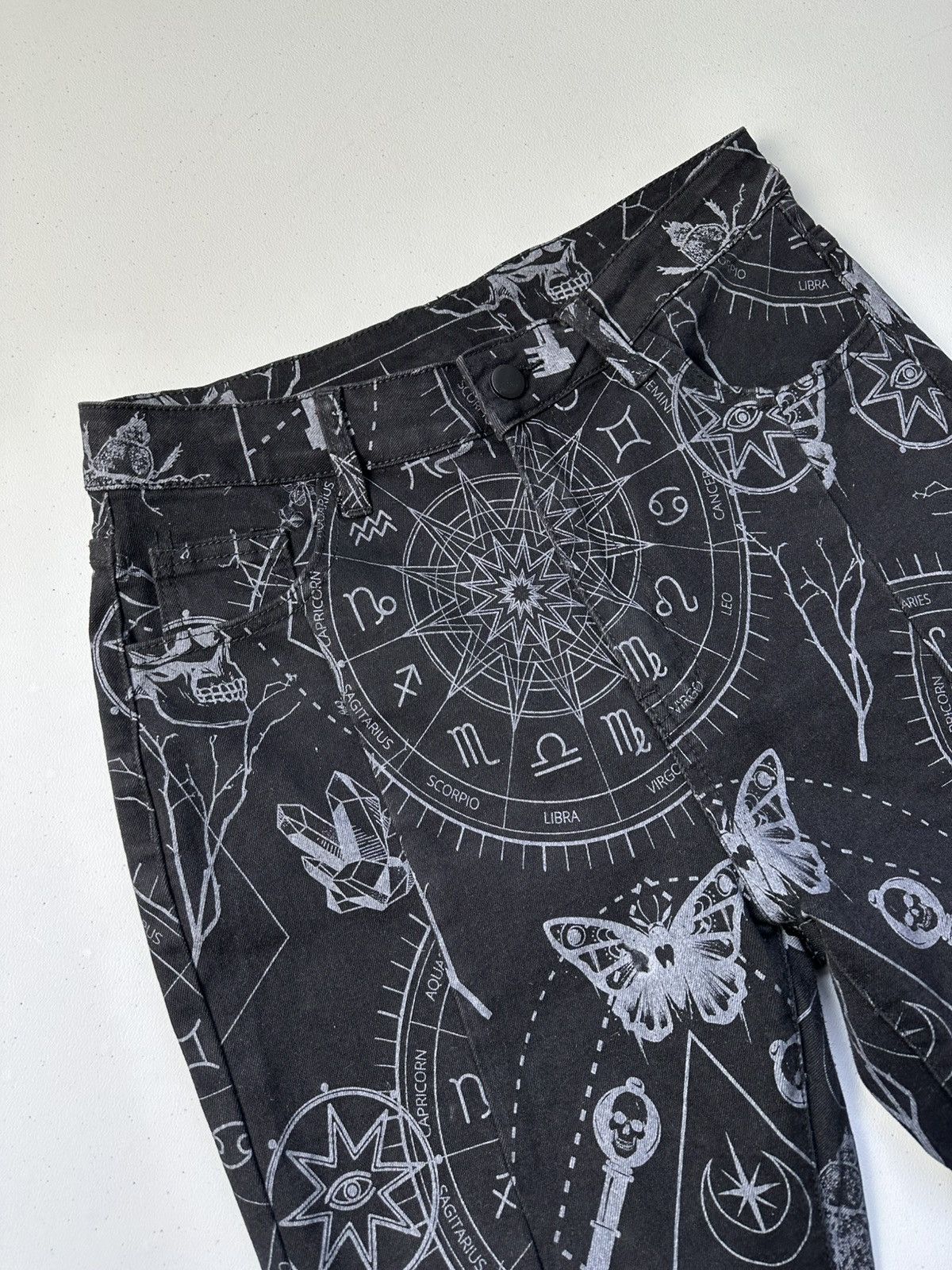 Japanese Brand Vintage Y2k Avant Garde Flared Pants Bohemian Gothic Size 30" / US 8 / IT 44 - 8 Thumbnail