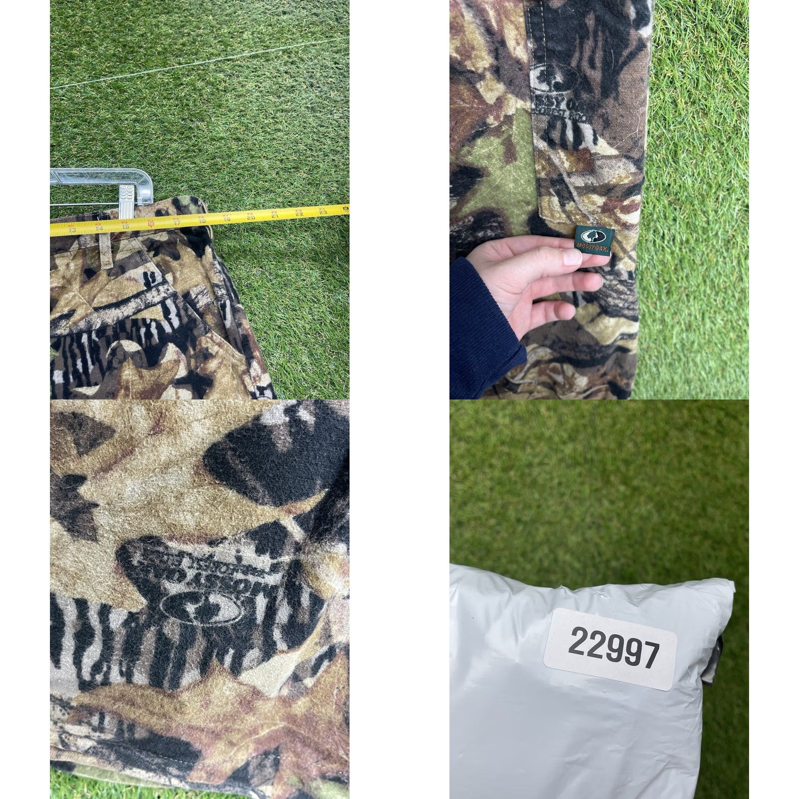 Vintage VINTAGE Mossy Oak Break Up Cargo Pants Mens L Brown Camouflage 5-Pocket Zipper Button Cargo Straight Mens Size US 33 - 8 Thumbnail