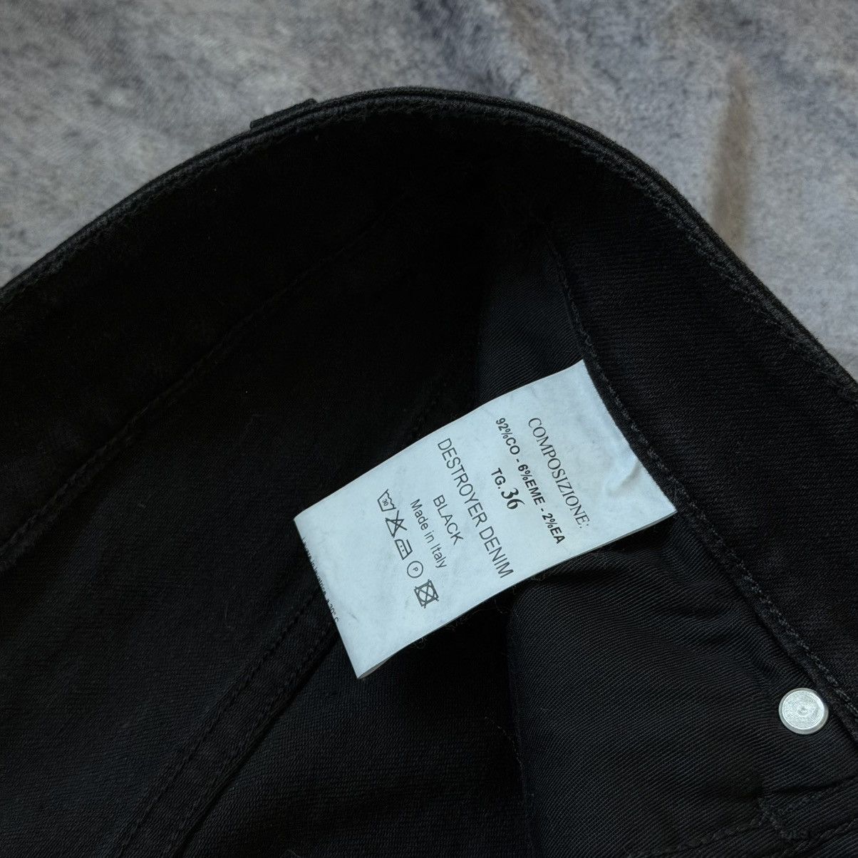 Represent Clo. Represent Distressed Slim Black Jeans Italian Made Denim Size US 36 / EU 52 - 12 Thumbnail