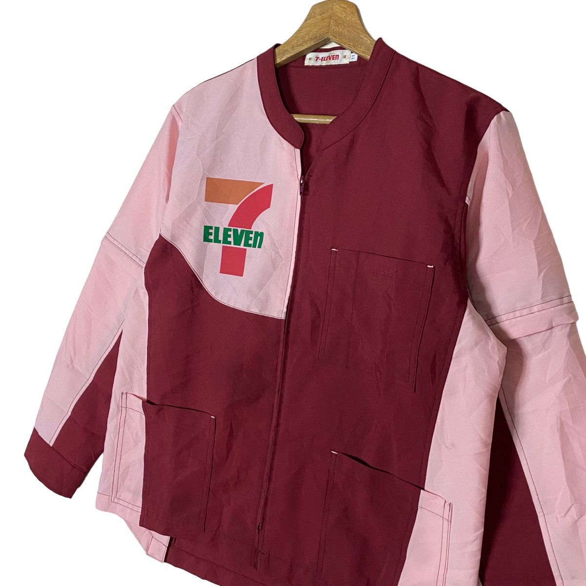 Vintage Vintage 7-Eleven Full Zipper Staff Uniform Light Jacket Size M / US 6-8 / IT 42-44 - 8 Thumbnail