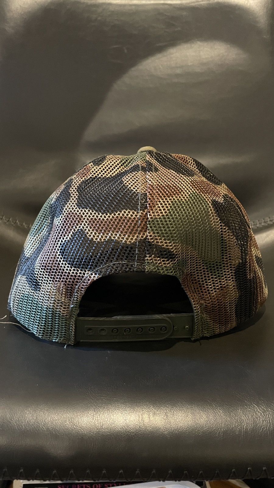 Vintage Vintage Desert Storm Camo Trucker Hat classic 90s Military Size ONE SIZE - 2 Thumbnail