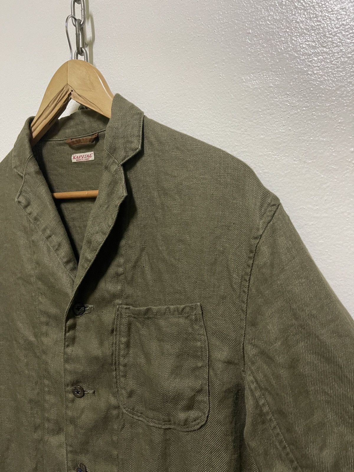 Japanese Brand Kapital Linen Four Button Jacket Size US L / EU 52-54 / 3 - 4 Thumbnail