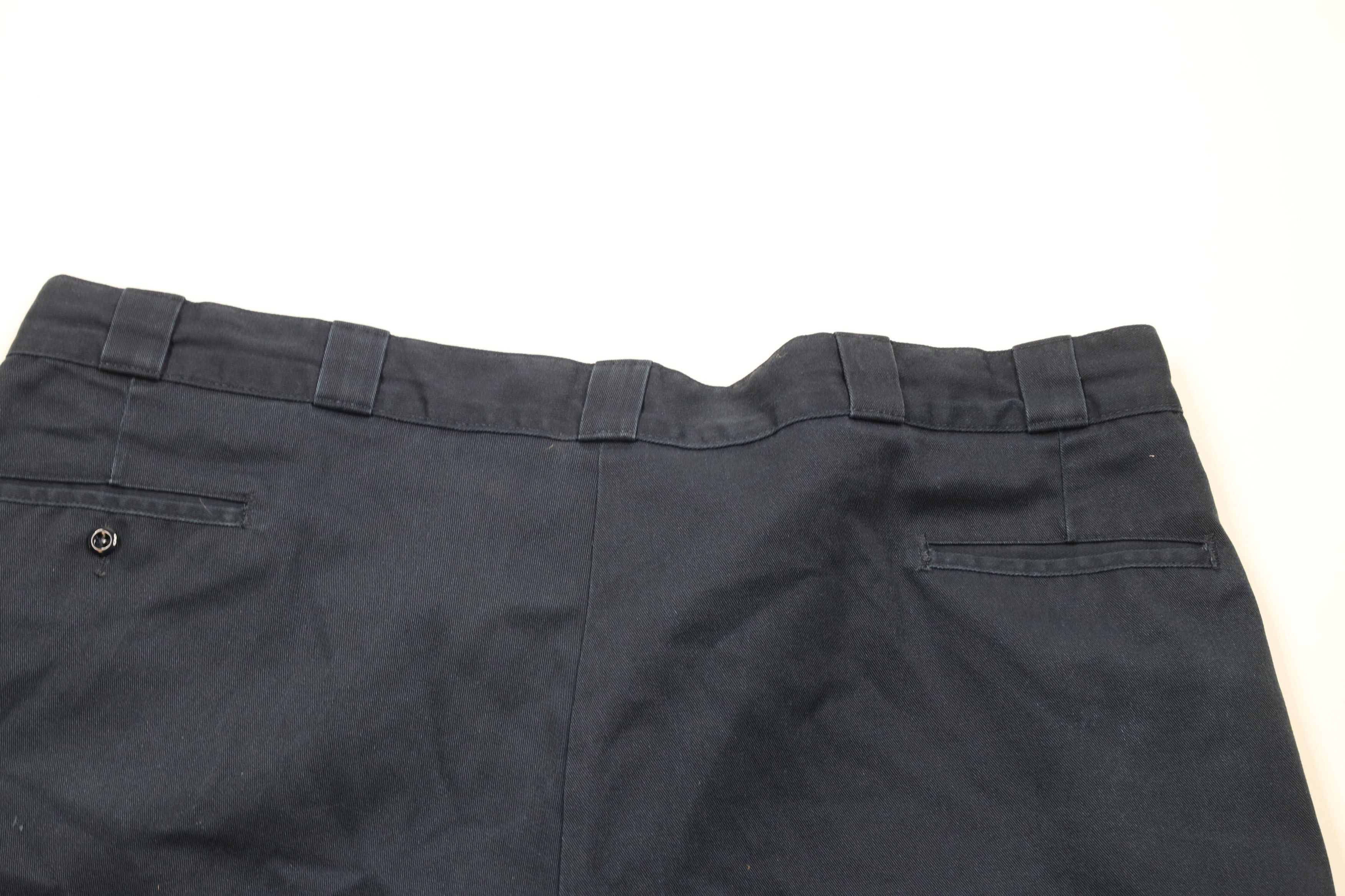 Dickies × Vintage Vintage Dickies Spell Out Workwear Mechanic Shorts Navy Blue Size US 44 / EU 60 - 12 Thumbnail