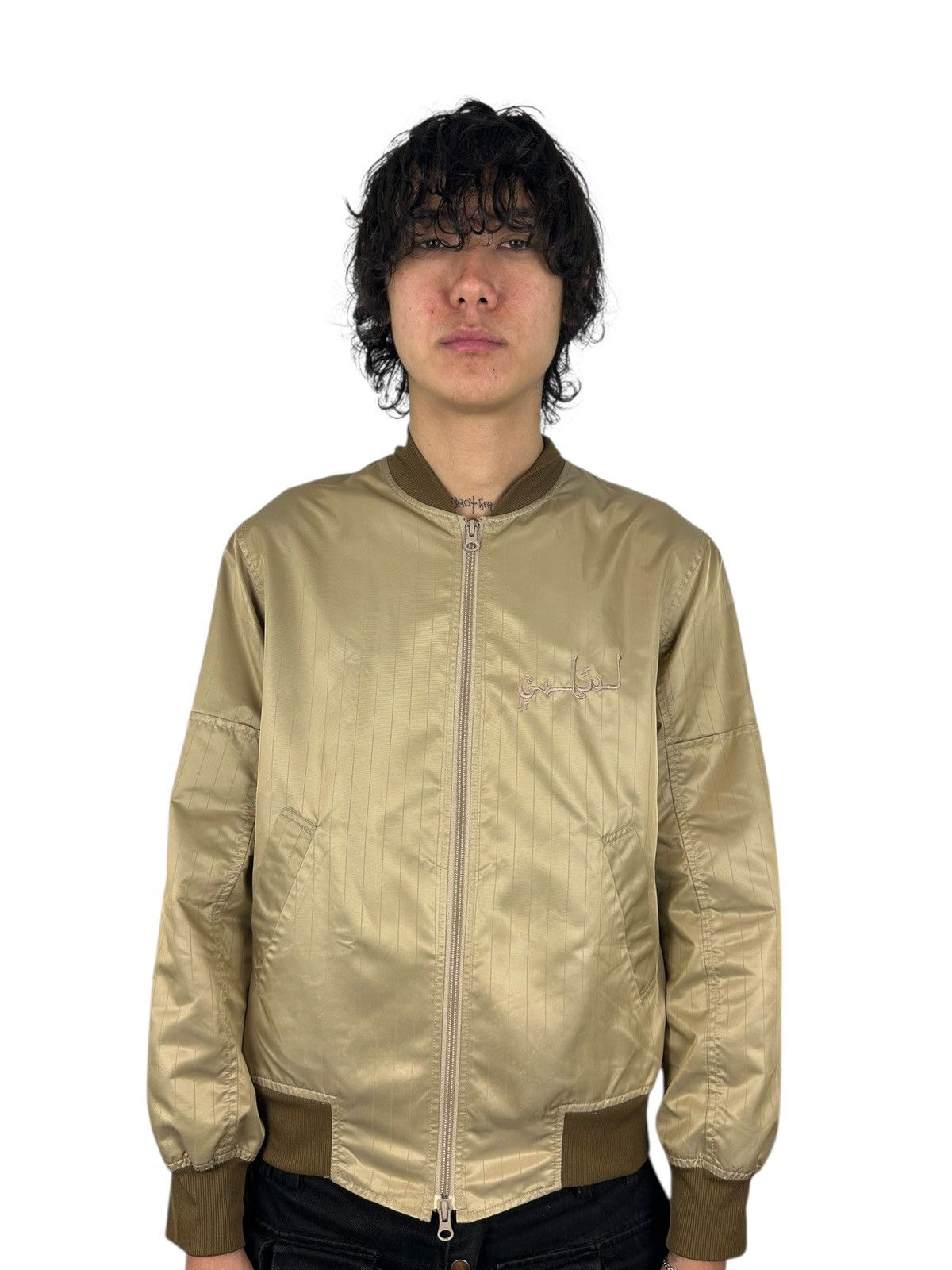 PPFM 2000s PPFM Satin Pinstripe Embroidered Baseball Bomber (M) Size US M / EU 48-50 / 2 - 1 Thumbnail