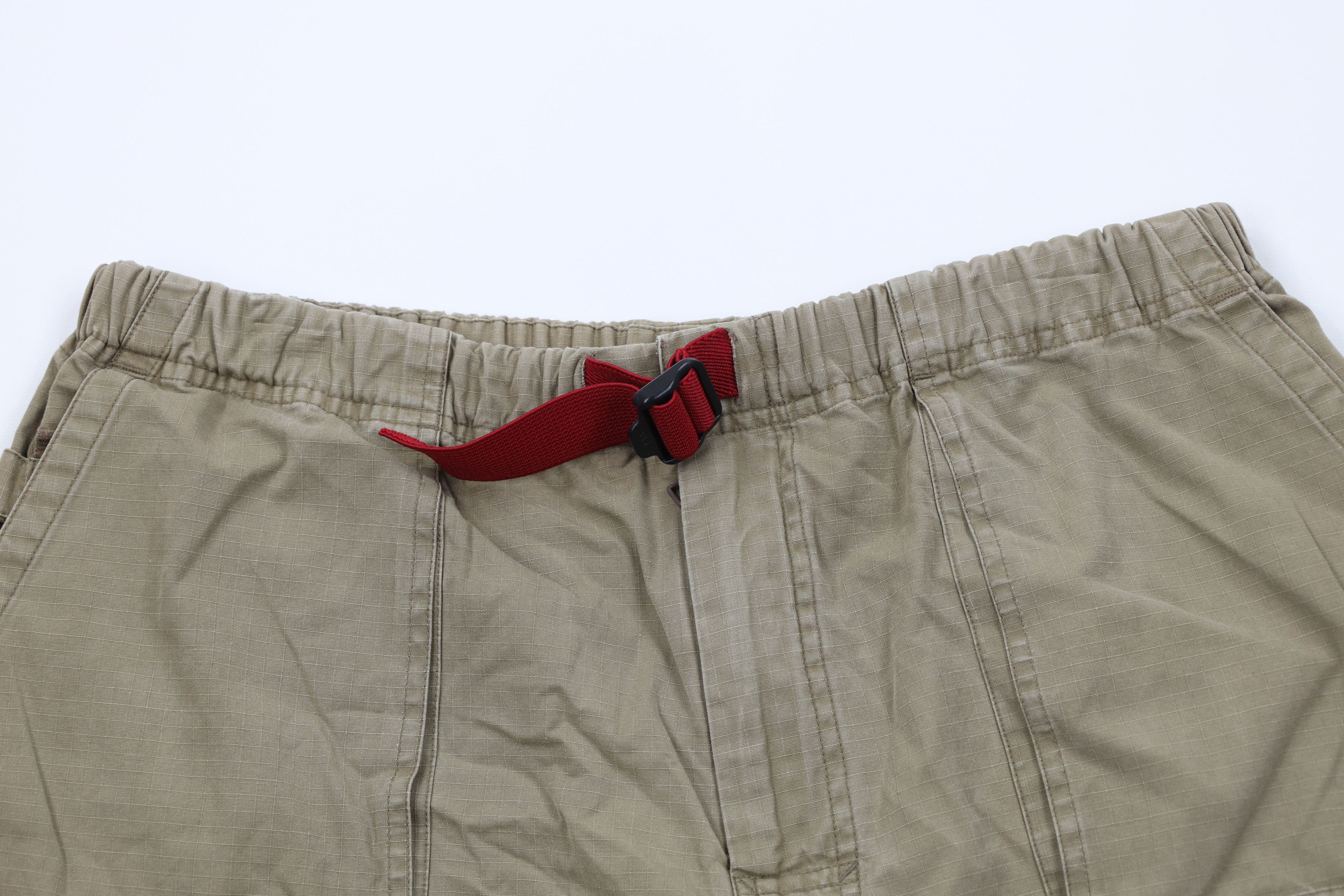 Gap Vintage Y2K 2000 Gap Belted Ripstop Cargo Shorts Green Brown Size US 34 / EU 50 - 2 Thumbnail