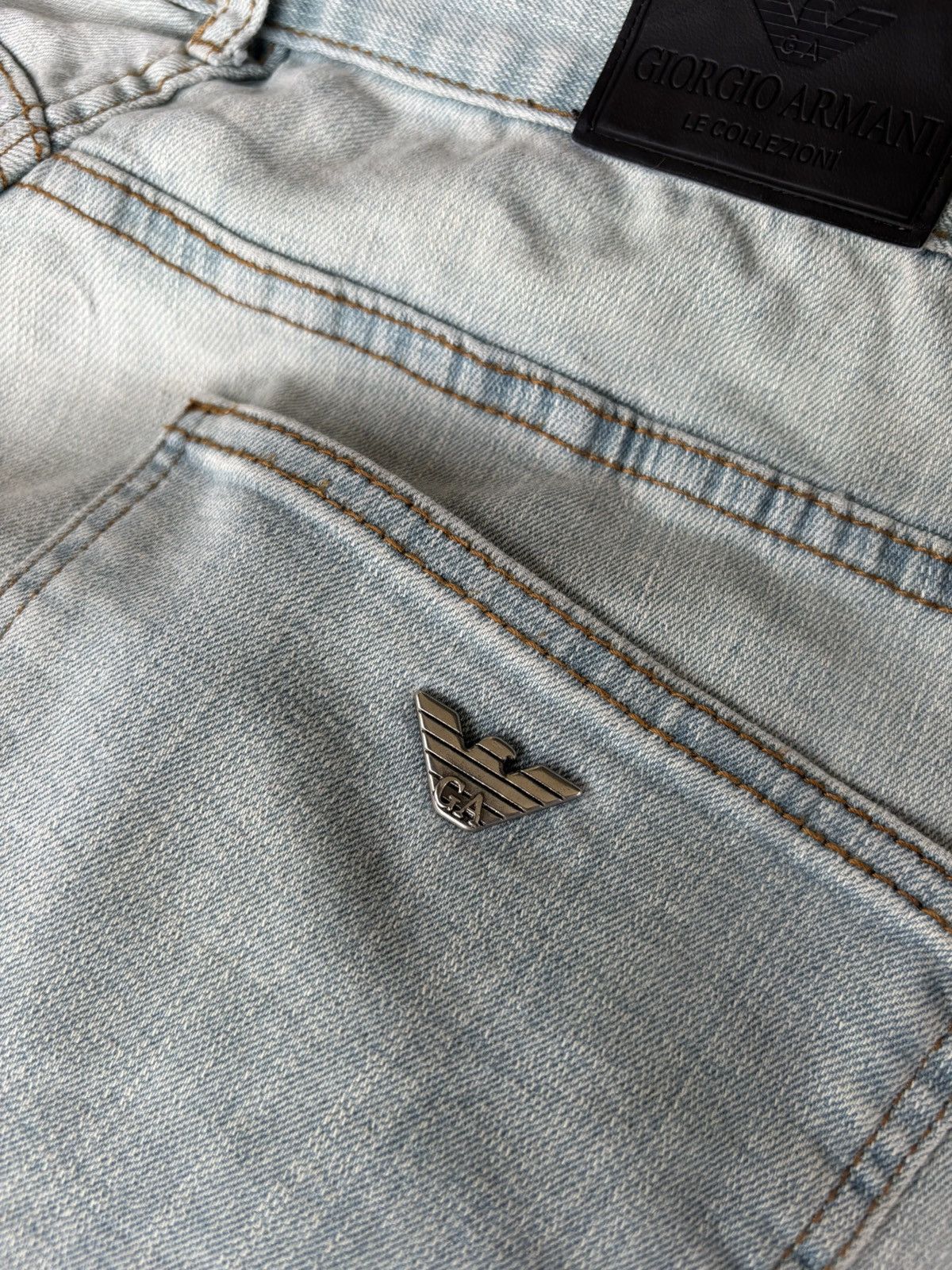 Giorgio Armani 🔥GIORGIO ARMANI LE COLLEZIONI WIDE BAGGY LIGHT WASH JEANS Size US 36 / EU 52 - 14 Thumbnail