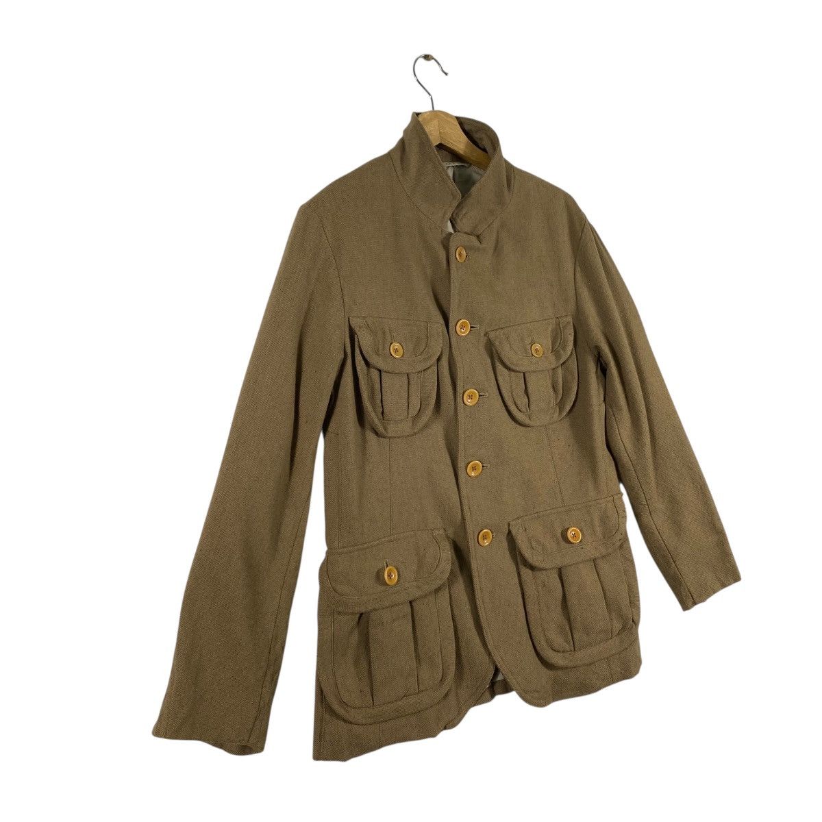 Japanese Brand Soutiencol Wool Button Jacket Size 3 (M) Brown Colour Size US M / EU 48-50 / 2 - 3 Thumbnail