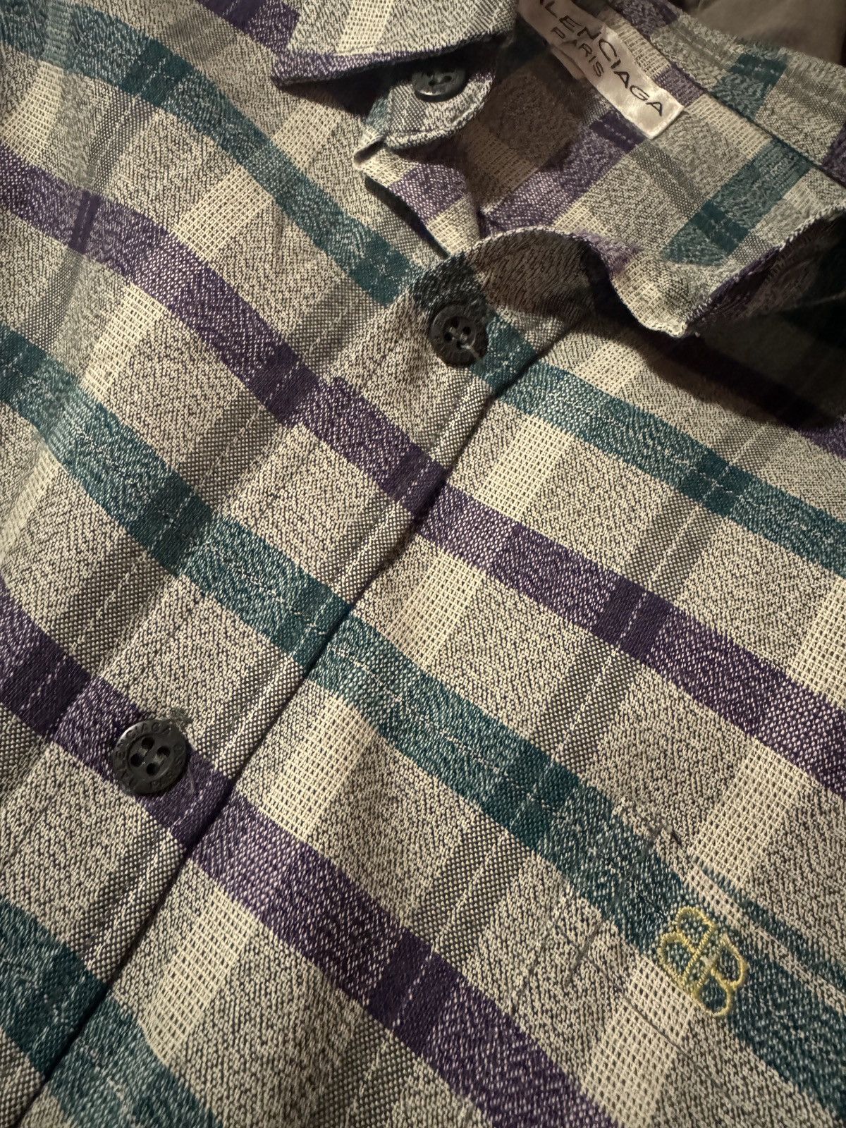 Balenciaga 90s Balenciaga flannel plaid shirt Size US M / EU 48-50 / 2 - 7 Thumbnail