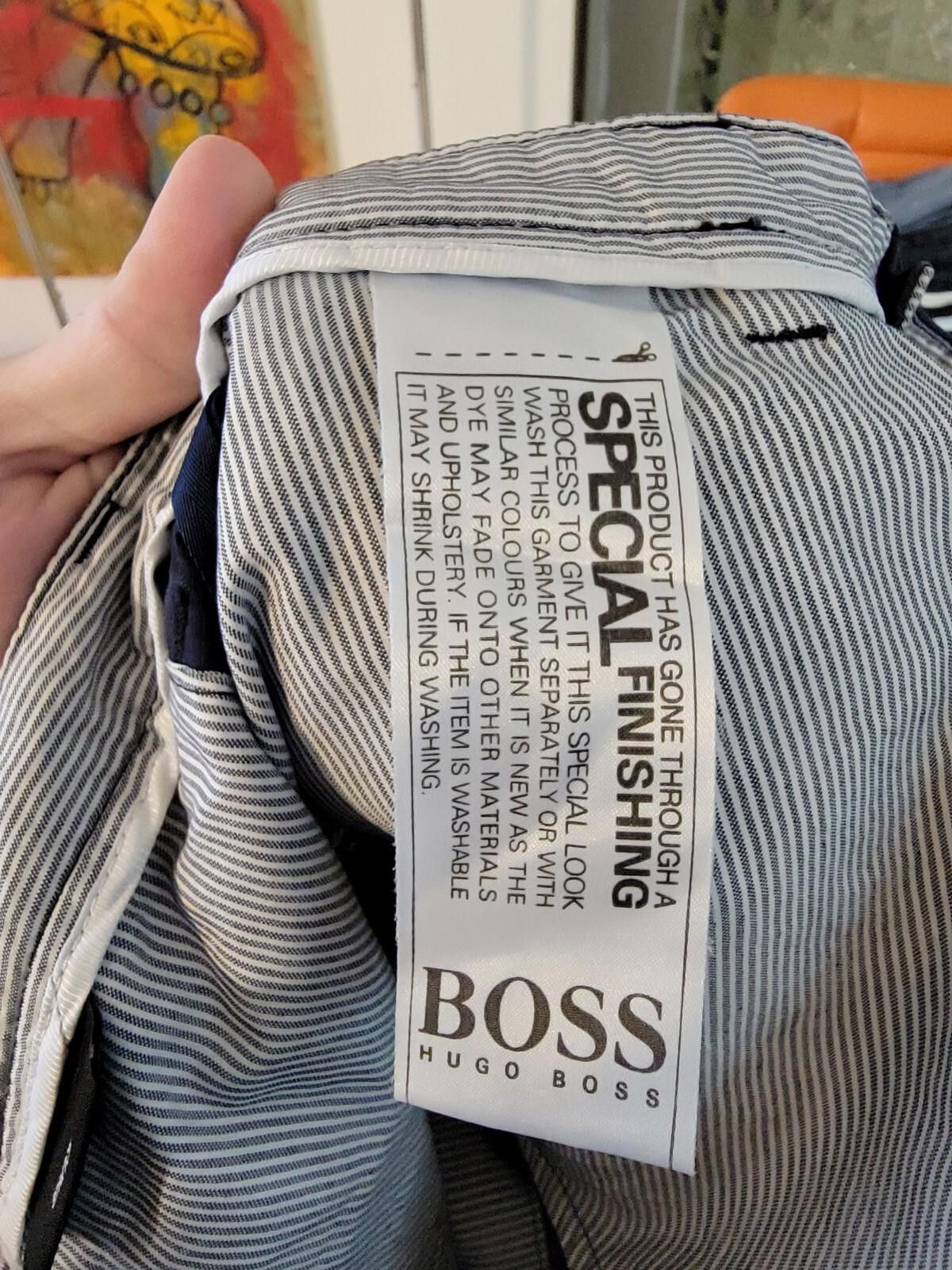 Hugo Boss Boss Men's Chino Pants Slim Fit Blue Dark Blue Size 34 Size US 34 / EU 50 - 5 Thumbnail
