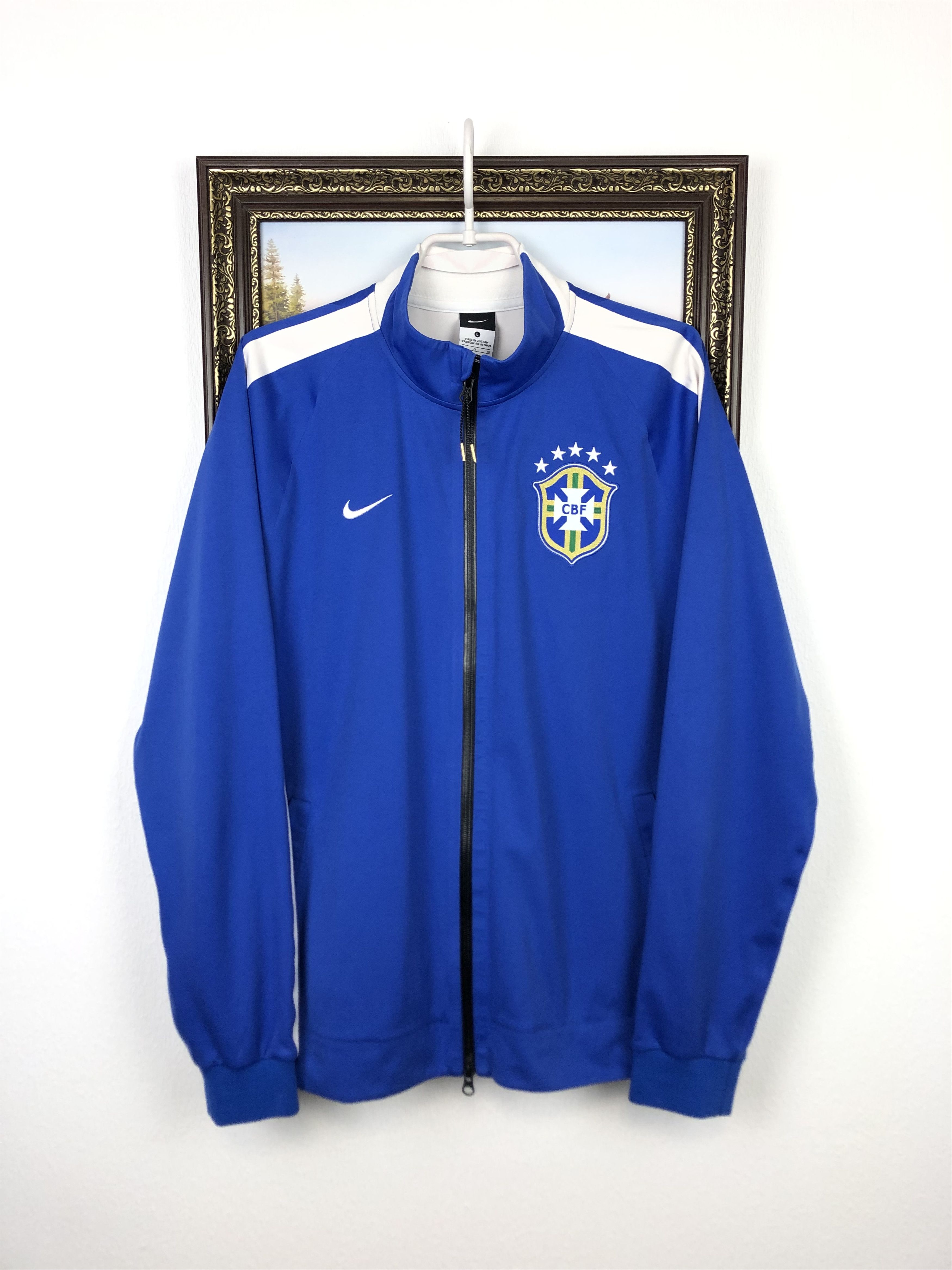 Nike 2014 Brazil N98 Tech Jacket Anthem Football Track Top