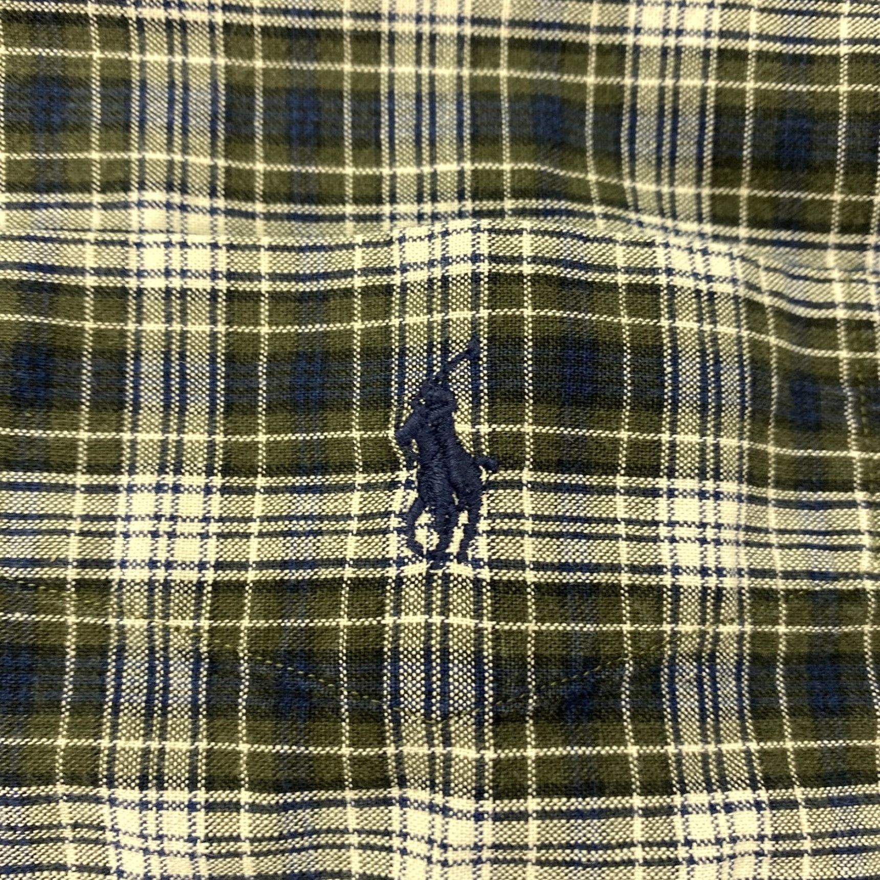 Ralph Lauren Ralph Lauren Men's Shirt Large Green Blue Plaid Cotton Long Sleeve Button-Down Classic Preppy Size US L / EU 52-54 / 3 - 3 Thumbnail