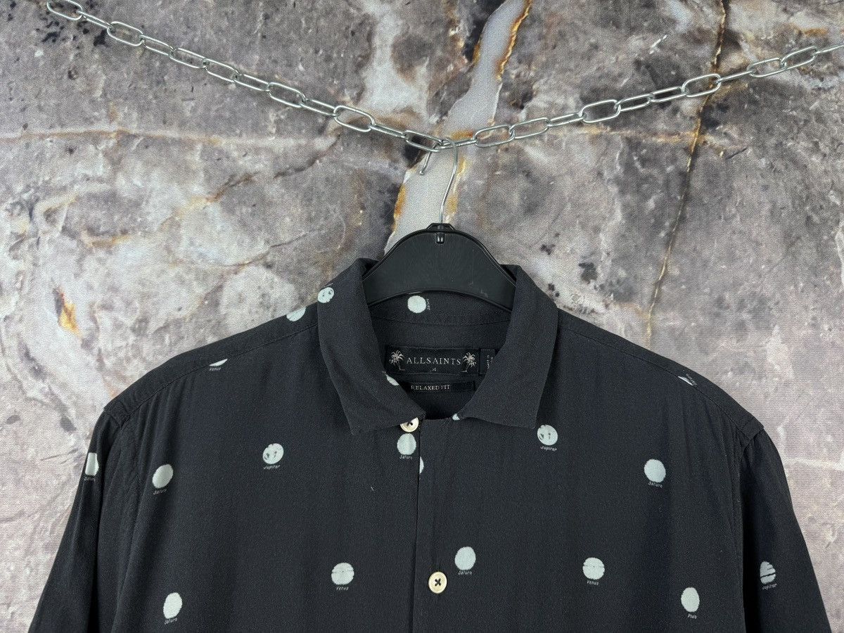 Allsaints Men’s Allsaints Planet Dot SS Shirt Button Up Streetwear Size US M / EU 48-50 / 2 - 2 Thumbnail