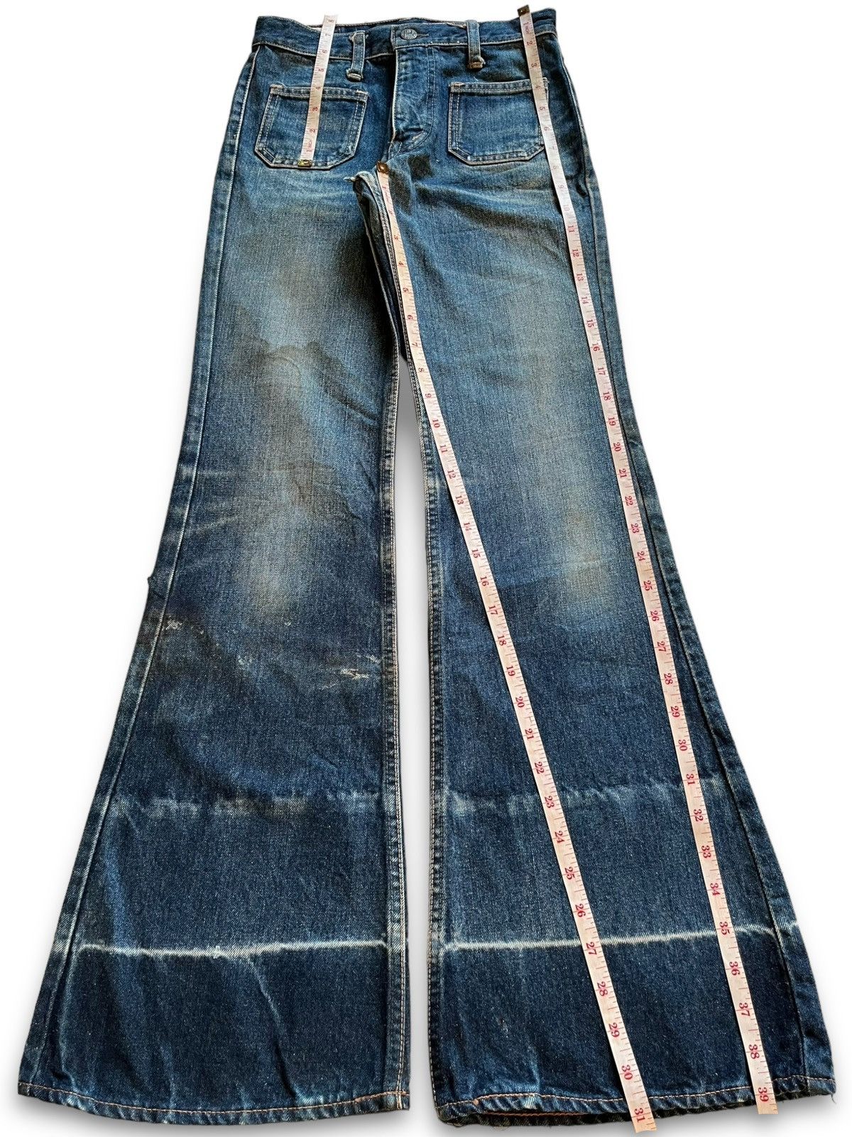Japanese Brand Vintage Japanese Brand Workwear Bush Style Flare Jeans Size 25" / US 0 / IT 36 - 12 Thumbnail