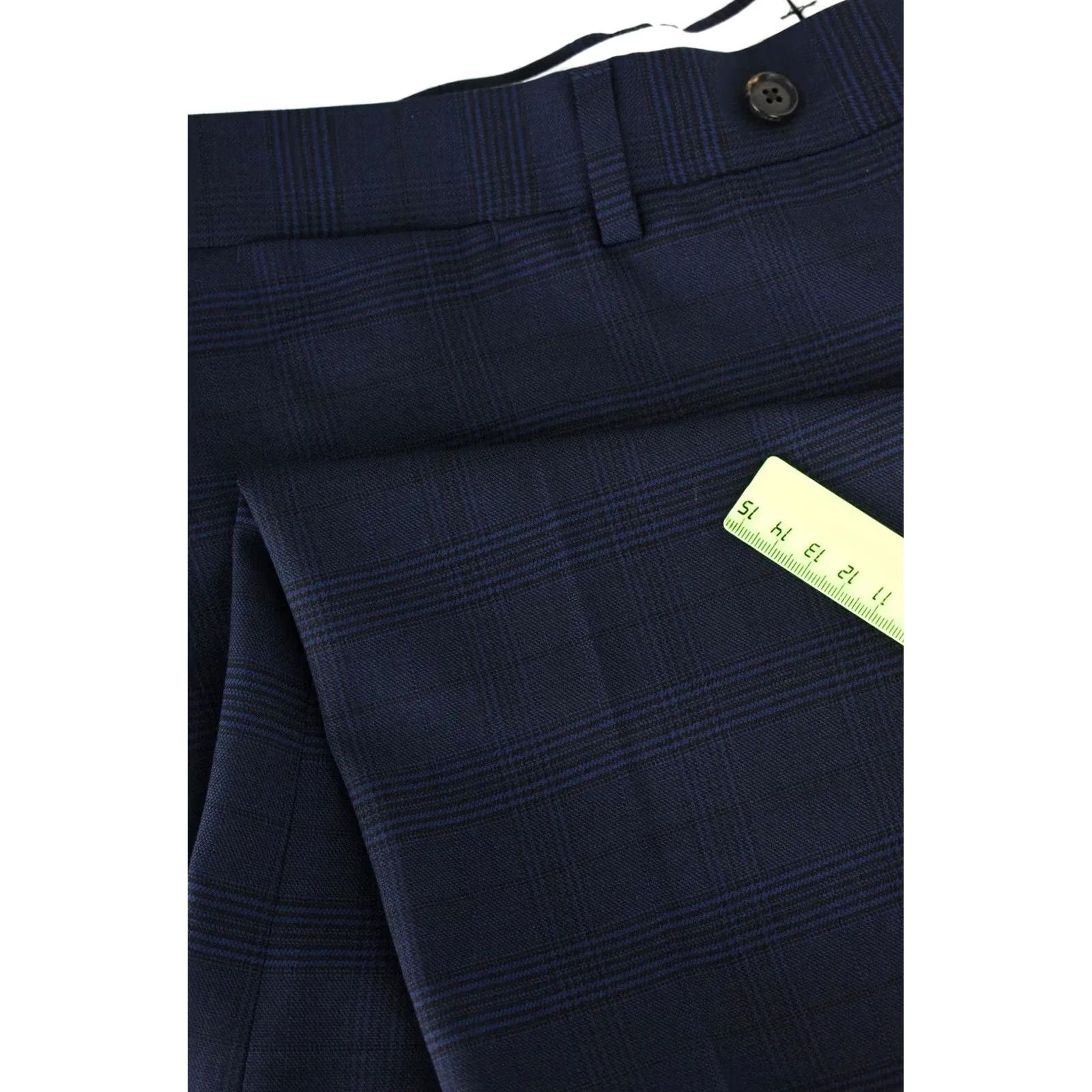 Suitsupply Suitsupply Sienna Trousers Slim Wool Plaid Blue Men UK 44 / W38 Sizes/Measurements Included Size US 44 / EU 60 - 7 Thumbnail