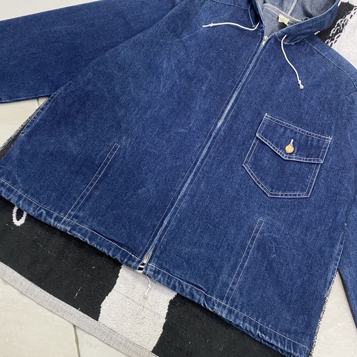 Issey Miyake 1990s style other jacket - boxy fit jeans jacket Size US S / EU 44-46 / 1 - 8 Thumbnail