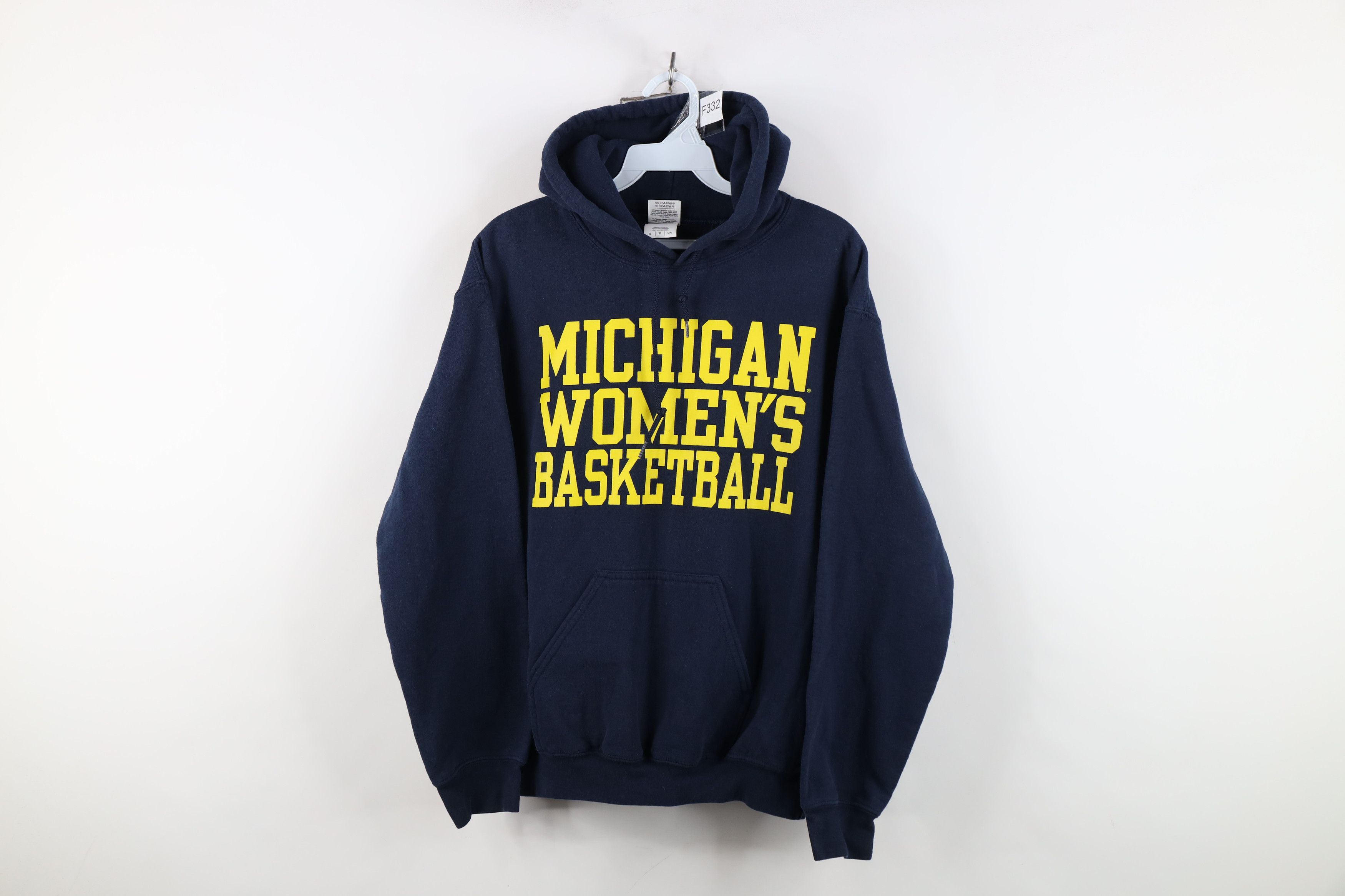 Vintage Vintage University of Michigan Womens Basketball Hoodie Blue Size S / US 4 / IT 40 - 1 Thumbnail