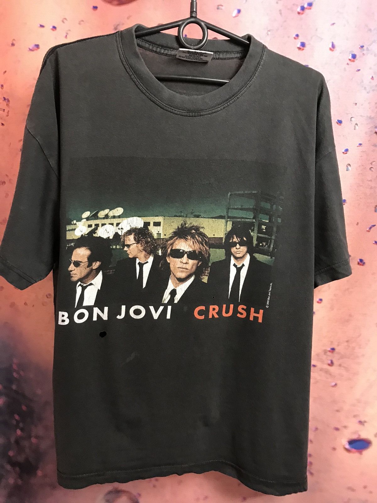 Band Tees × Bon Jovi × Vintage Vintage Bon Jovi Crush band rock tee Size US L / EU 52-54 / 3 - 2 Thumbnail