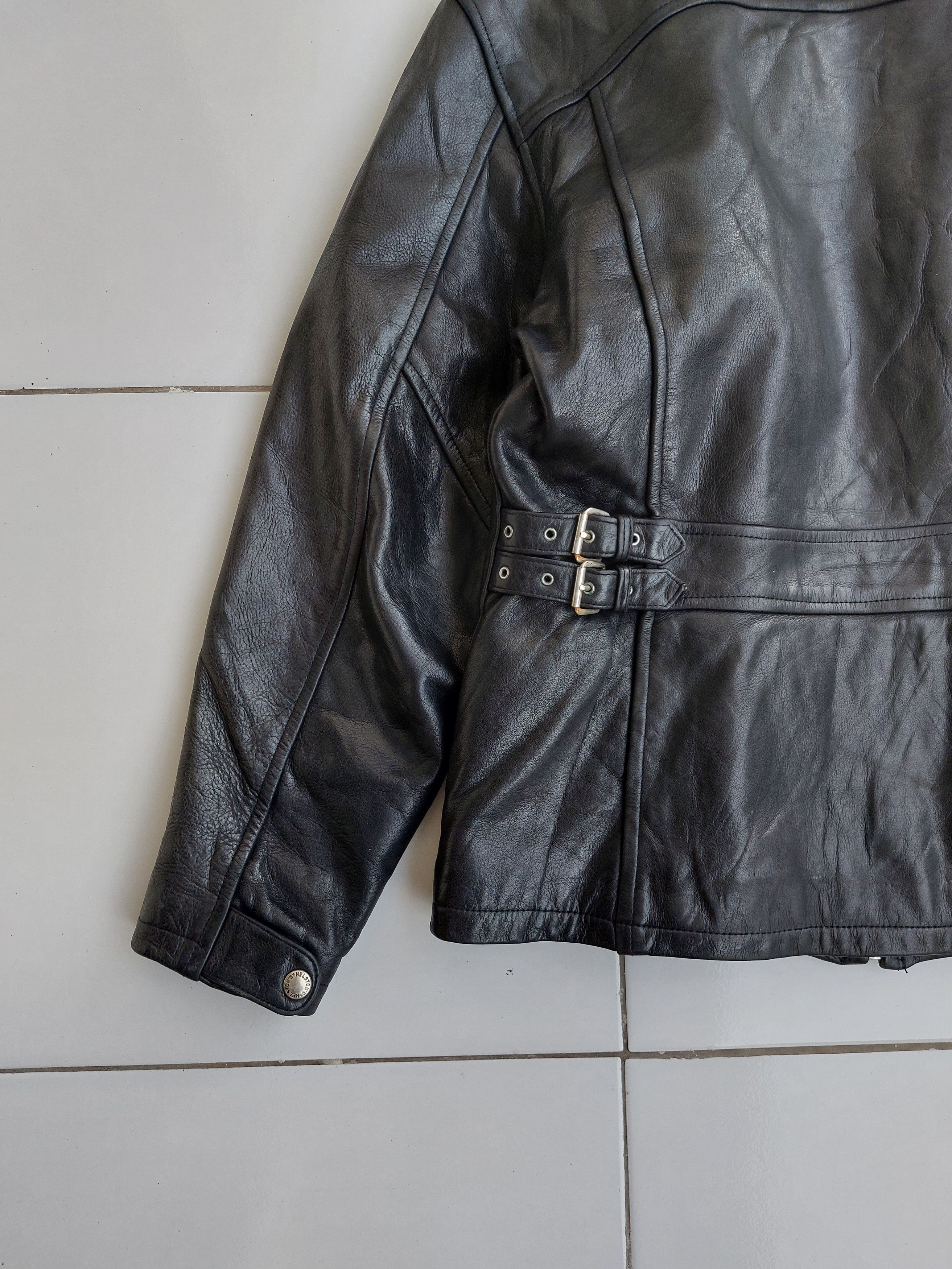 Vintage Helstons Vintage Lady Biker Leather Jacket Womens Size L / US 10 / IT 46 - 17 Thumbnail