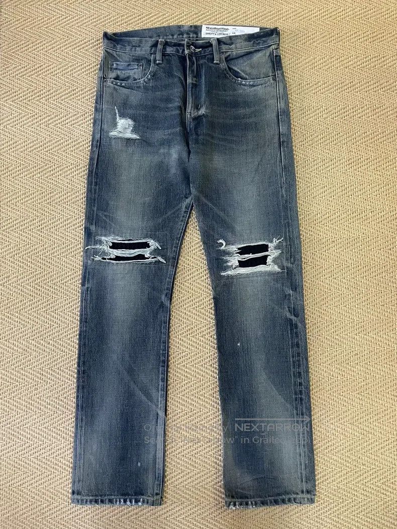 Neighborhood Neighborhood size M 18aw Patch King of Denim Washed Destro Size US 27 - 1 Thumbnail