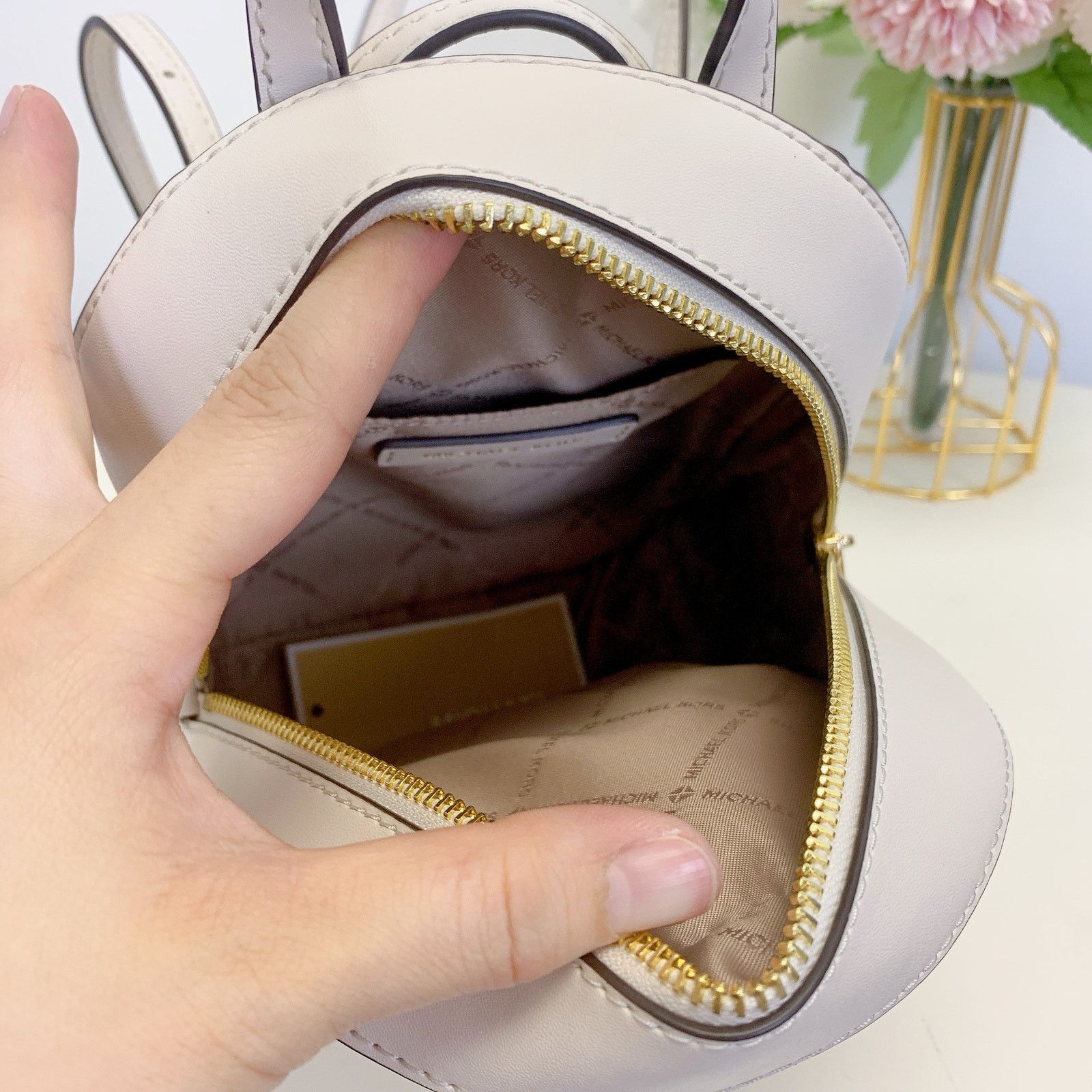 Michael Kors Michael Kors 35T2G8TB1B Jaycee Mini Plain Leather Backpacks Size ONE SIZE - 7 Thumbnail