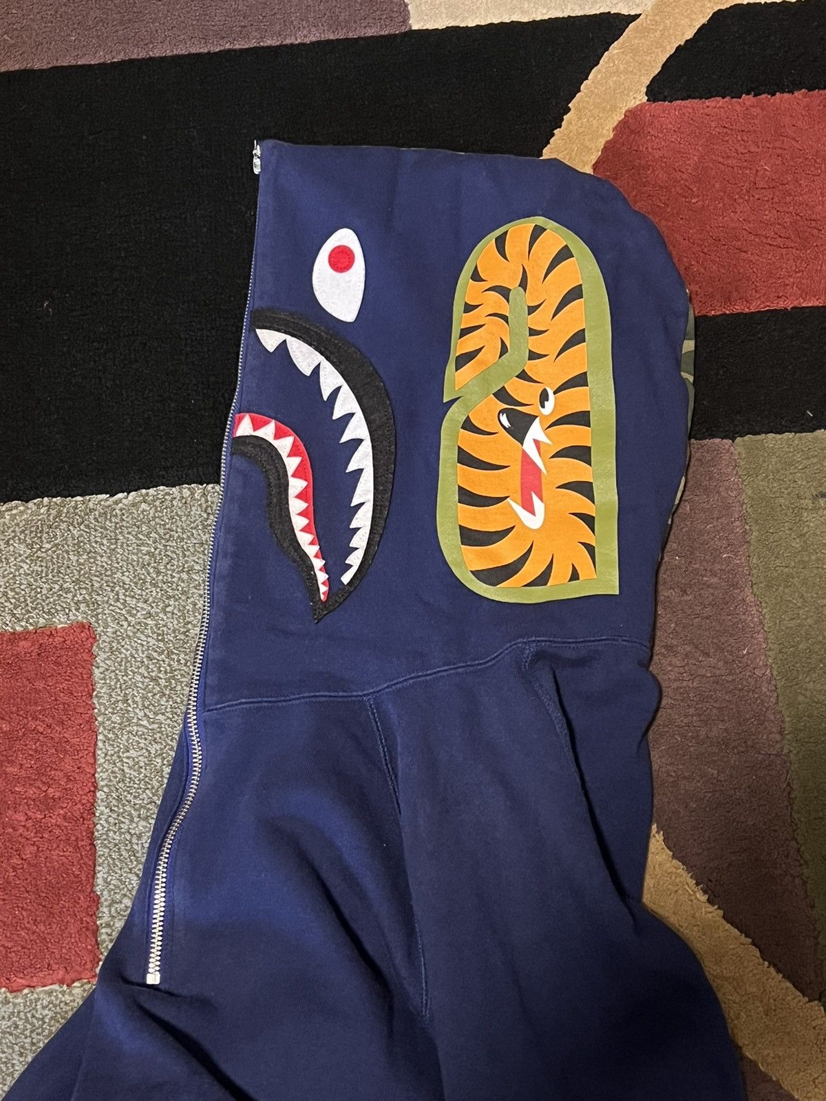 Camo Shark Half Zip Hoodie