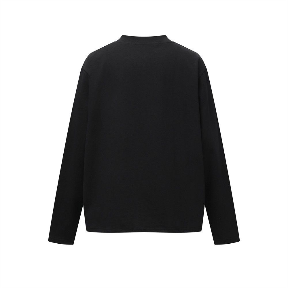 Vintage Men's loose casual simple embroidered long-sleeved T-shirt Size US M / EU 48-50 / 2 - 2 Thumbnail