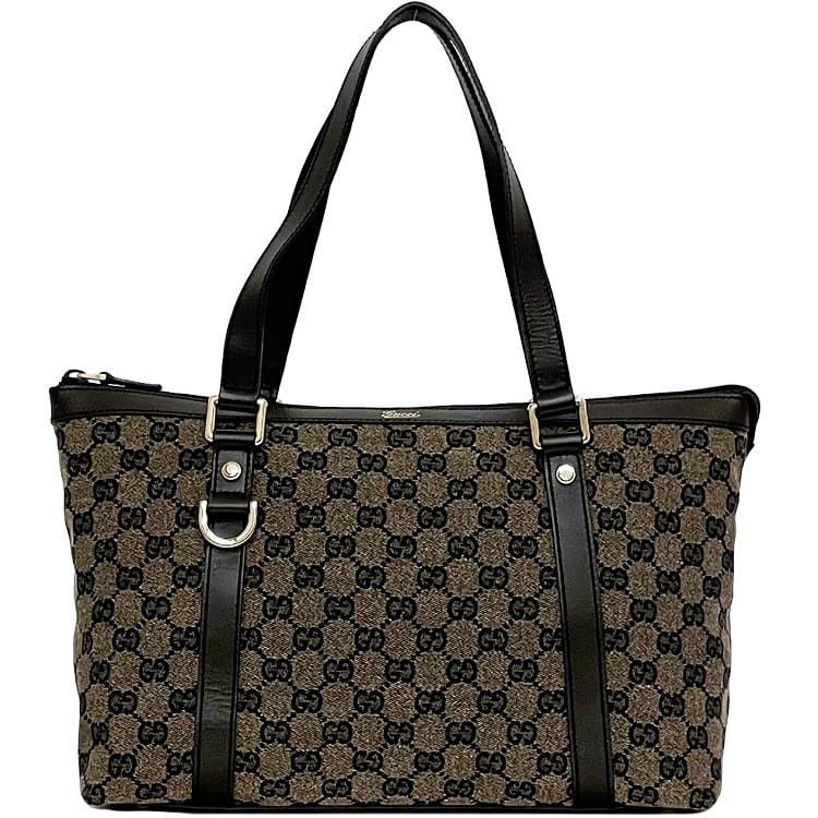 Gucci GUCCI Tote Bag Brown Cotton Size ONE SIZE - 1 Thumbnail