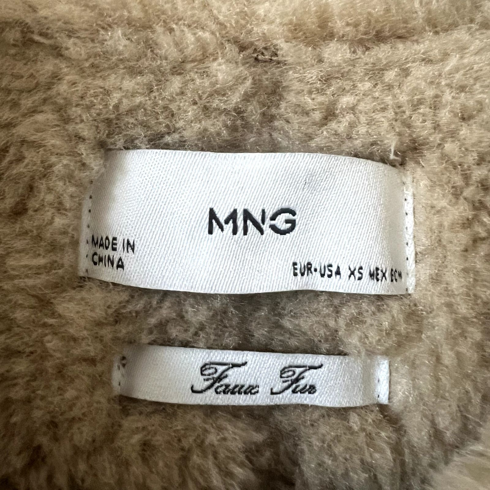 Mango Mango MNG shearling zip faux leather jacket size XS Size XS / US 0-2 / IT 36-38 - 2 Thumbnail