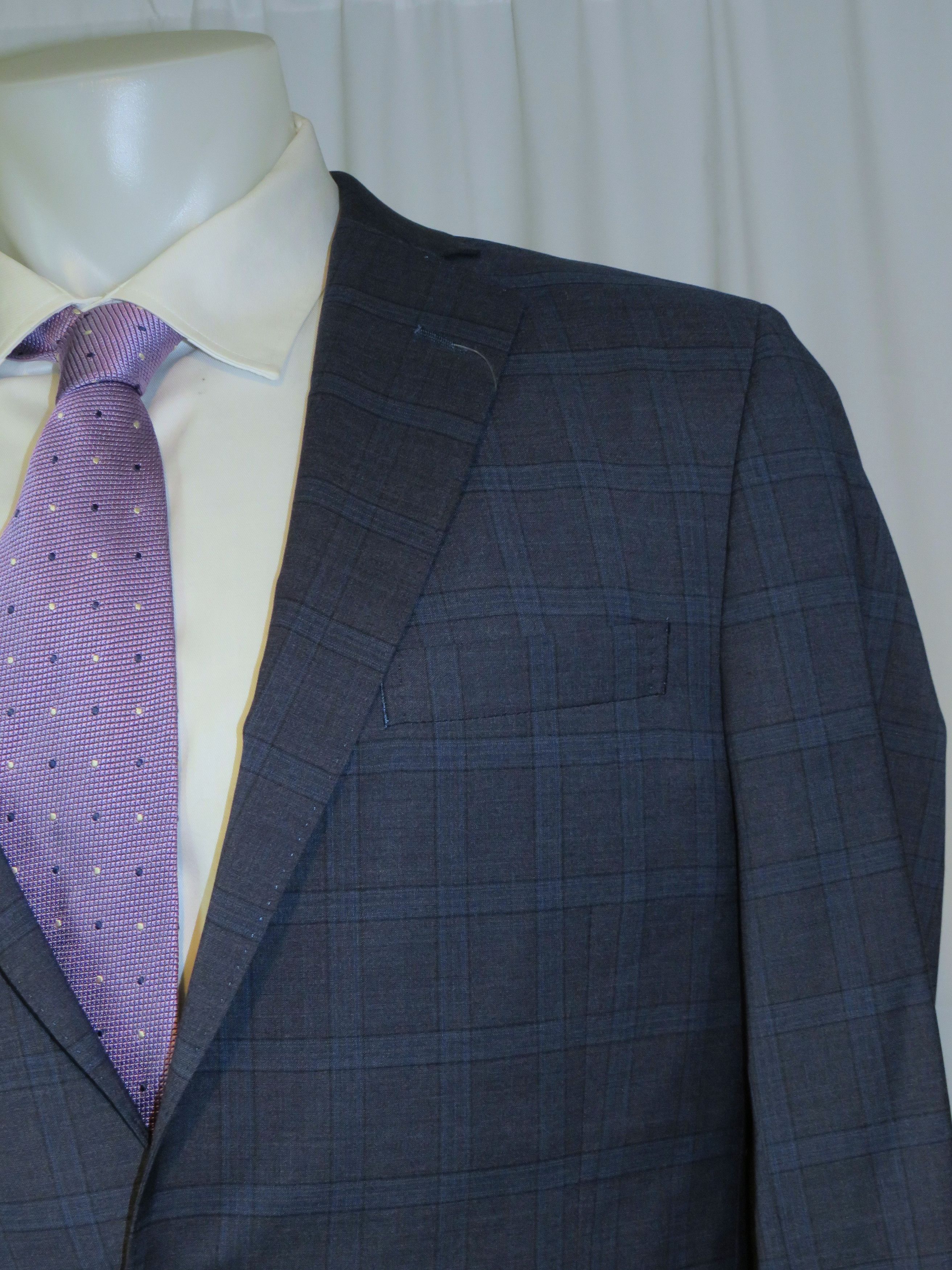 Brooks Brothers 1818 Classic Reda Current Blue Plaid Suit 40R NWT $1300 Size 40R - 6 Thumbnail