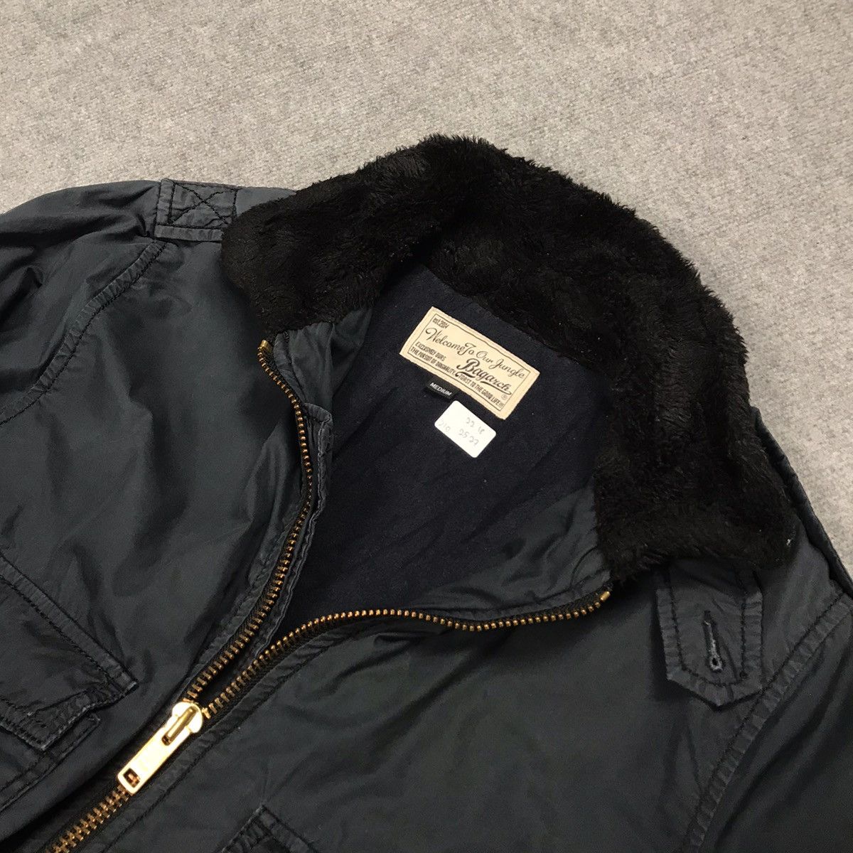 Japanese Brand BAGARCH JAPAN STYLE NAVY BOMBER JACKET Size US M / EU 48-50 / 2 - 9 Thumbnail