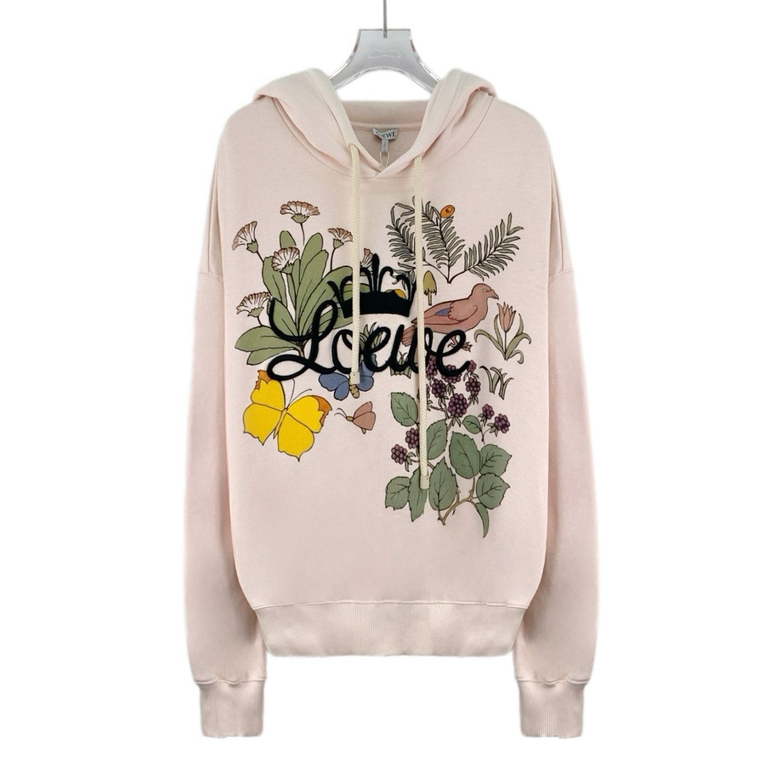 Loewe Loewe Floral Logo Hoodie Pink (S) Size S / US 4 / IT 40 - 1 Thumbnail