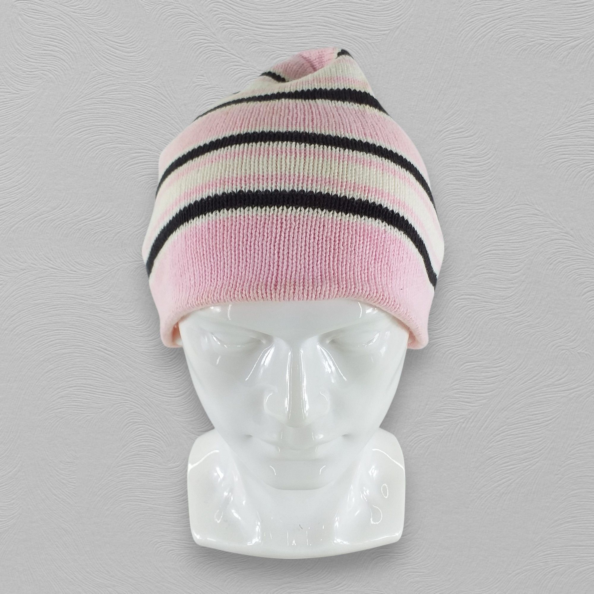 Stripes Snow Cap Hat Beanie -BN429