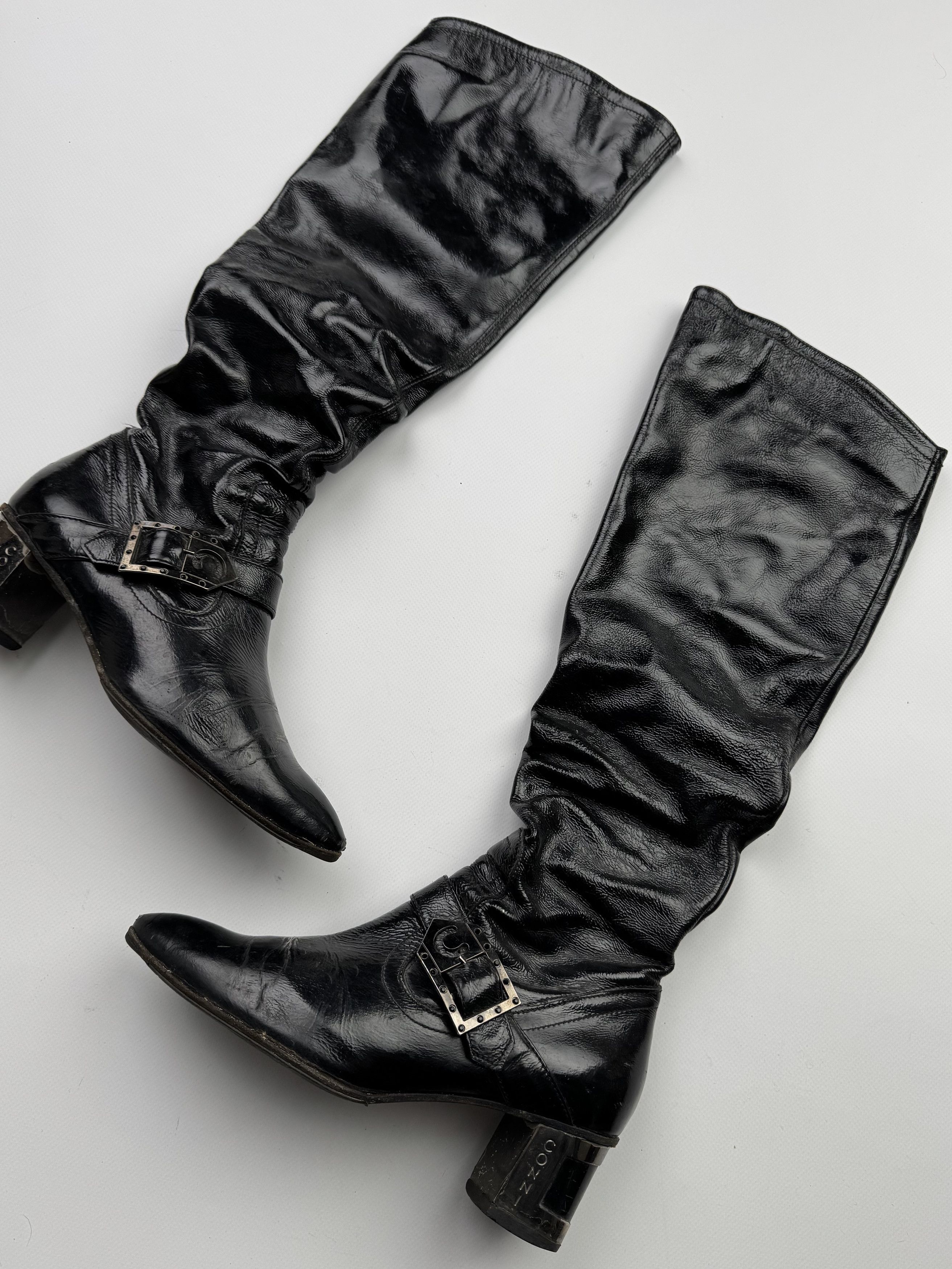 Vintage Vintage Leather Boots With Straps B427(V532)E2 Size US 7 / IT 37 - 2 Thumbnail