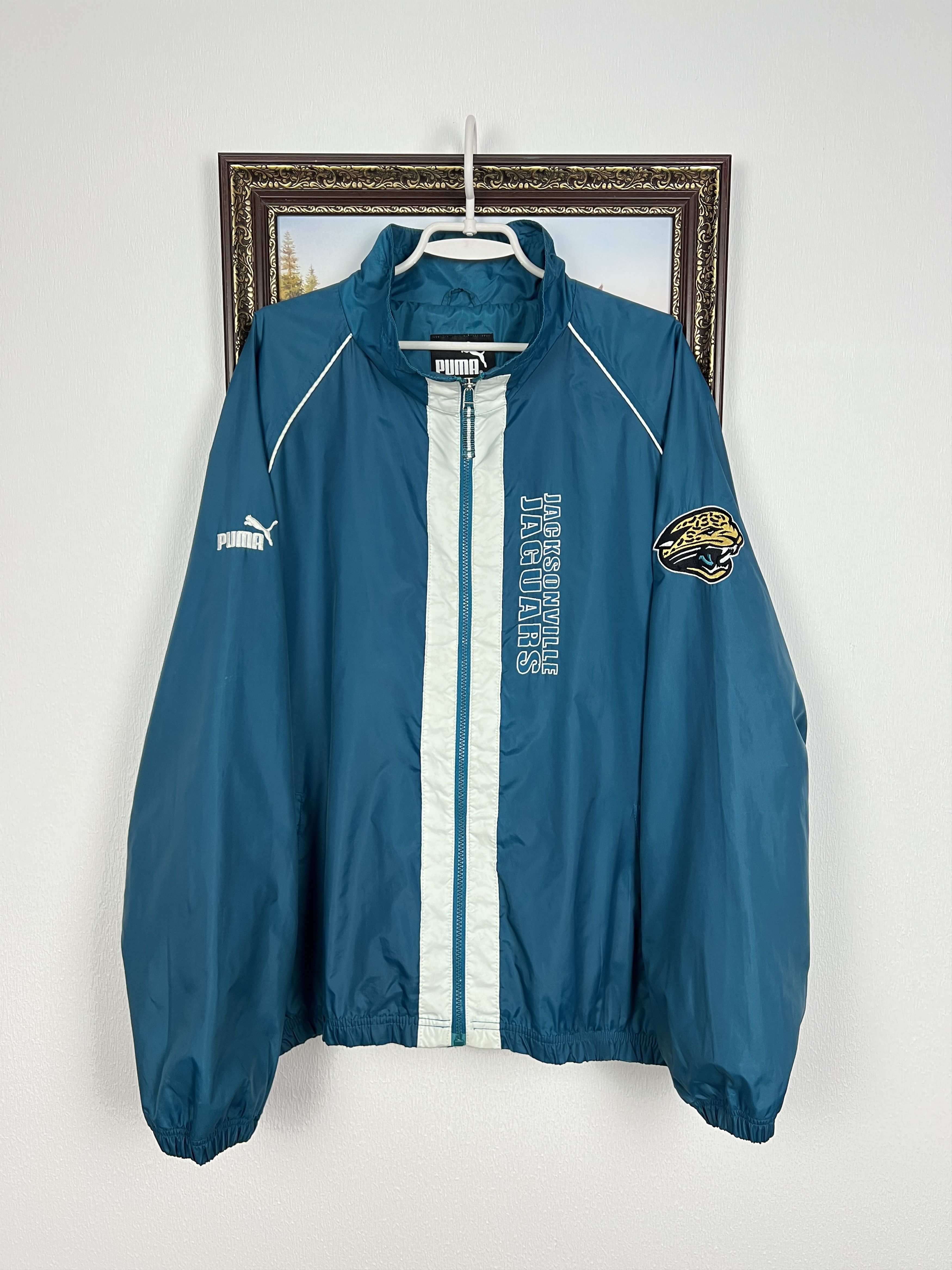 Puma Vintage Jacksonville Jaguars NFL Puma Jacket Mens Size US XL / EU 56 / 4 - 1 Thumbnail