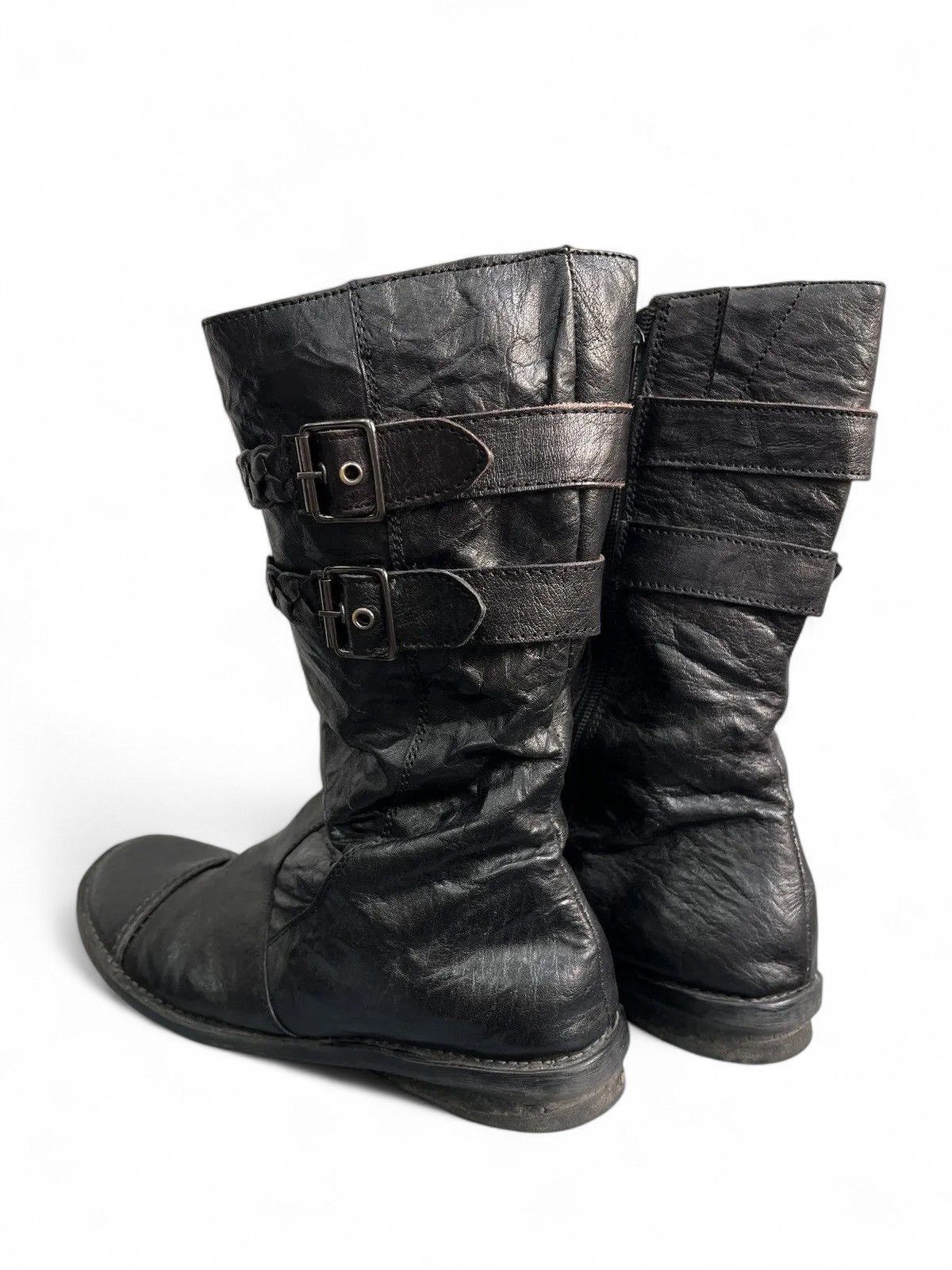 Hedi Slimane Rare boxing 14th addiction style leather moto boots hype Size US 8 / EU 41 - 6 Thumbnail