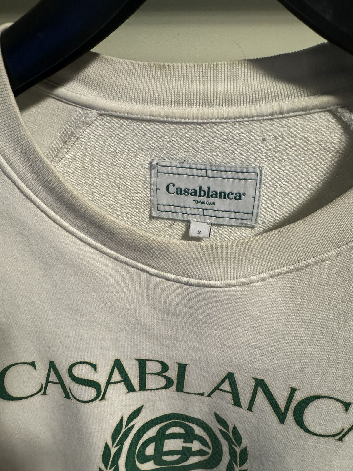 Casablanca Casablanca Off White Embroidered Crest Logo Sweatshirt Size US S / EU 44-46 / 1 - 2 Thumbnail
