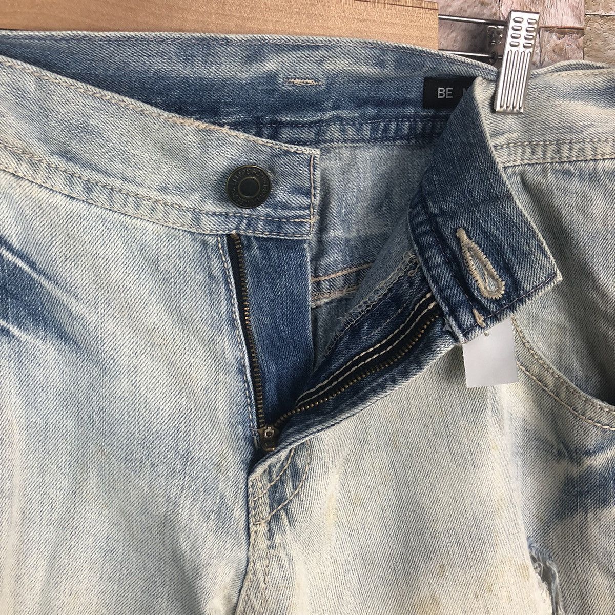 Beams Plus BeamsBoy Blue Distressed Denim Pants #A51 Size US 34 / EU 50 - 13 Thumbnail