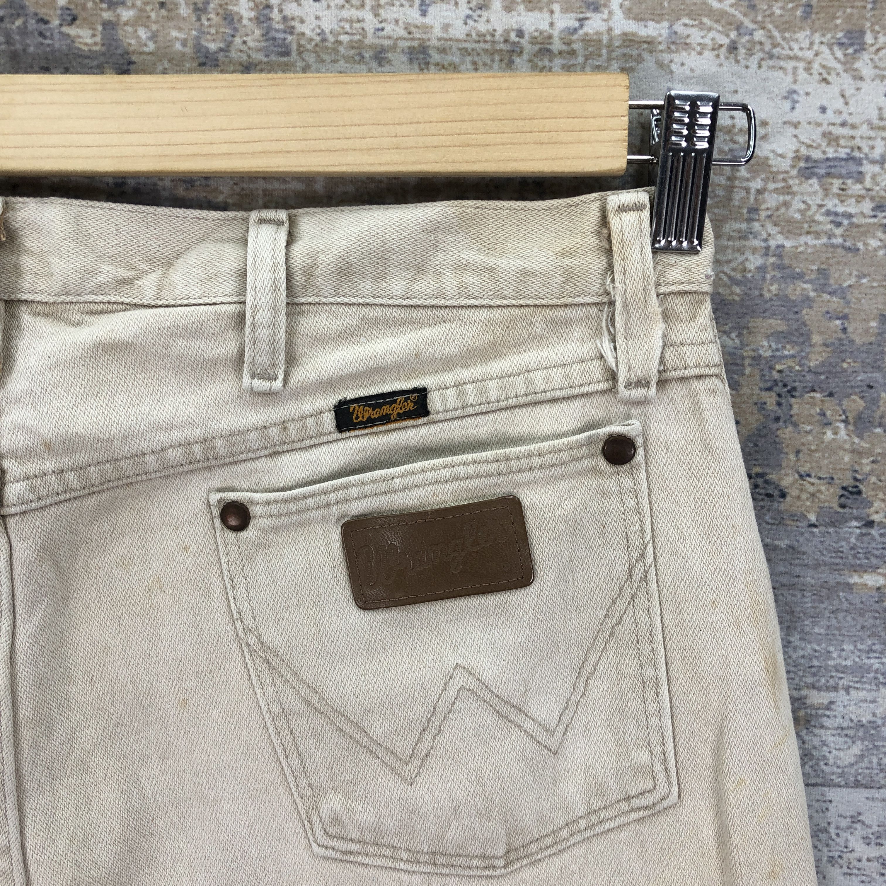 Wrangler Vintage Wrangler Beige Jeans Wrangler Stonewash Faded Denim Size US 34 / EU 50 - 5 Thumbnail