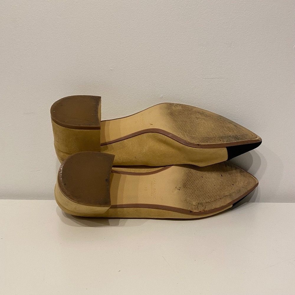 Zara Zara Two Toned Faux Suede Pointy Toe Heels Size US 9 / IT 39 - 6 Thumbnail