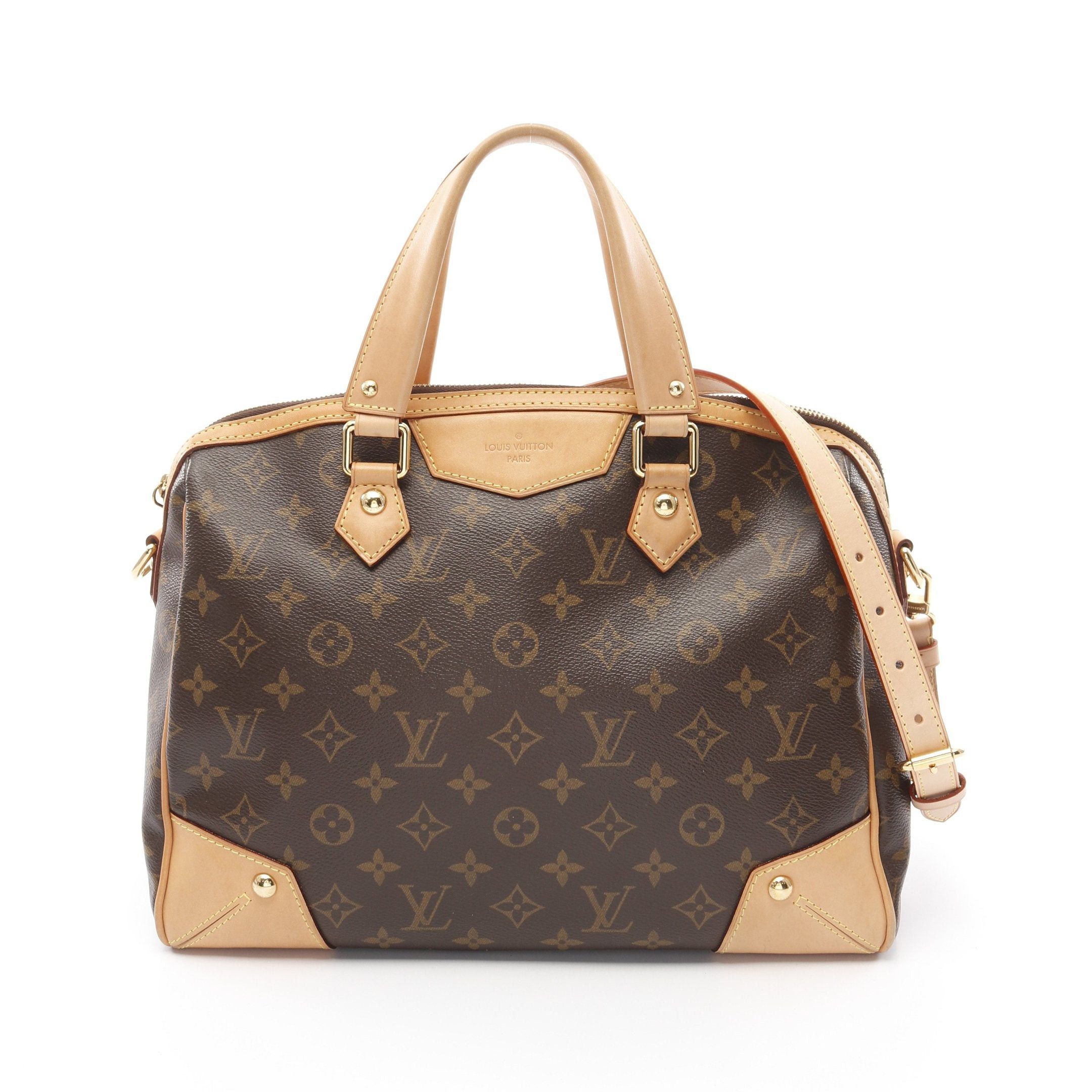 Louis Vuitton Louis Vuitton Retiro Pm Monogram Handbag Leather Brown Size ONE SIZE - 1 Thumbnail