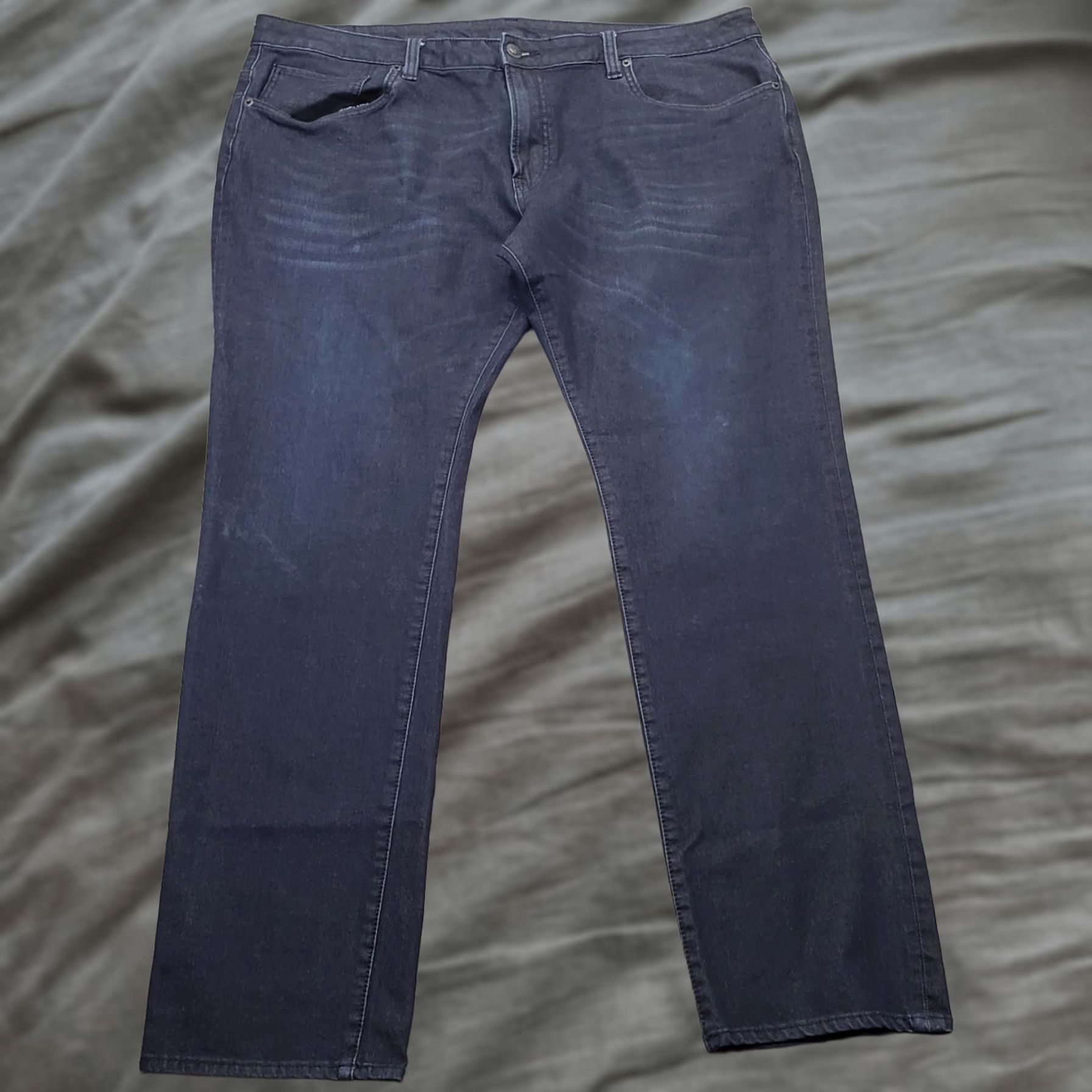 Vintage Buffalo Mens Jeans 42 Blue Denim Cotton Whiskered Skinny Leg 5-Pocket Regular Size 42 Men's Buffalo Denim Jeans Blue Skinny Regular Mens Size US 42 / EU 58 - 1 Thumbnail