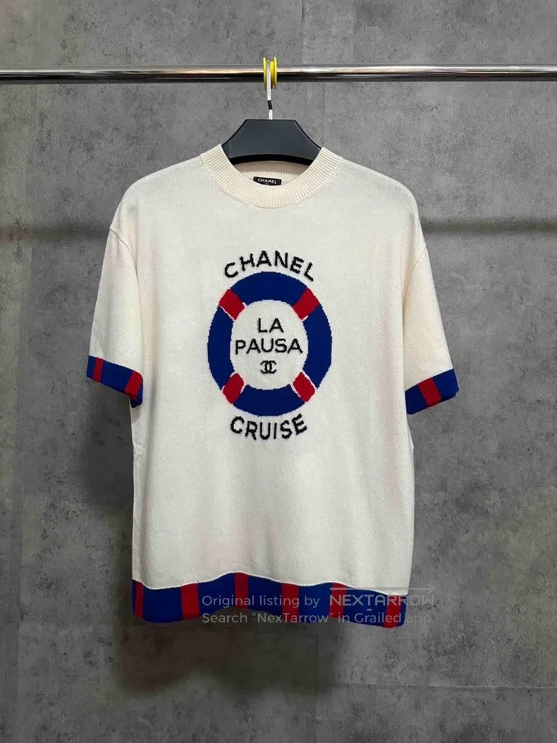 Chanel Chanel Cruise series cashmere knit short sleeves Size XS / US 0-2 / IT 36-38 - 1 Thumbnail