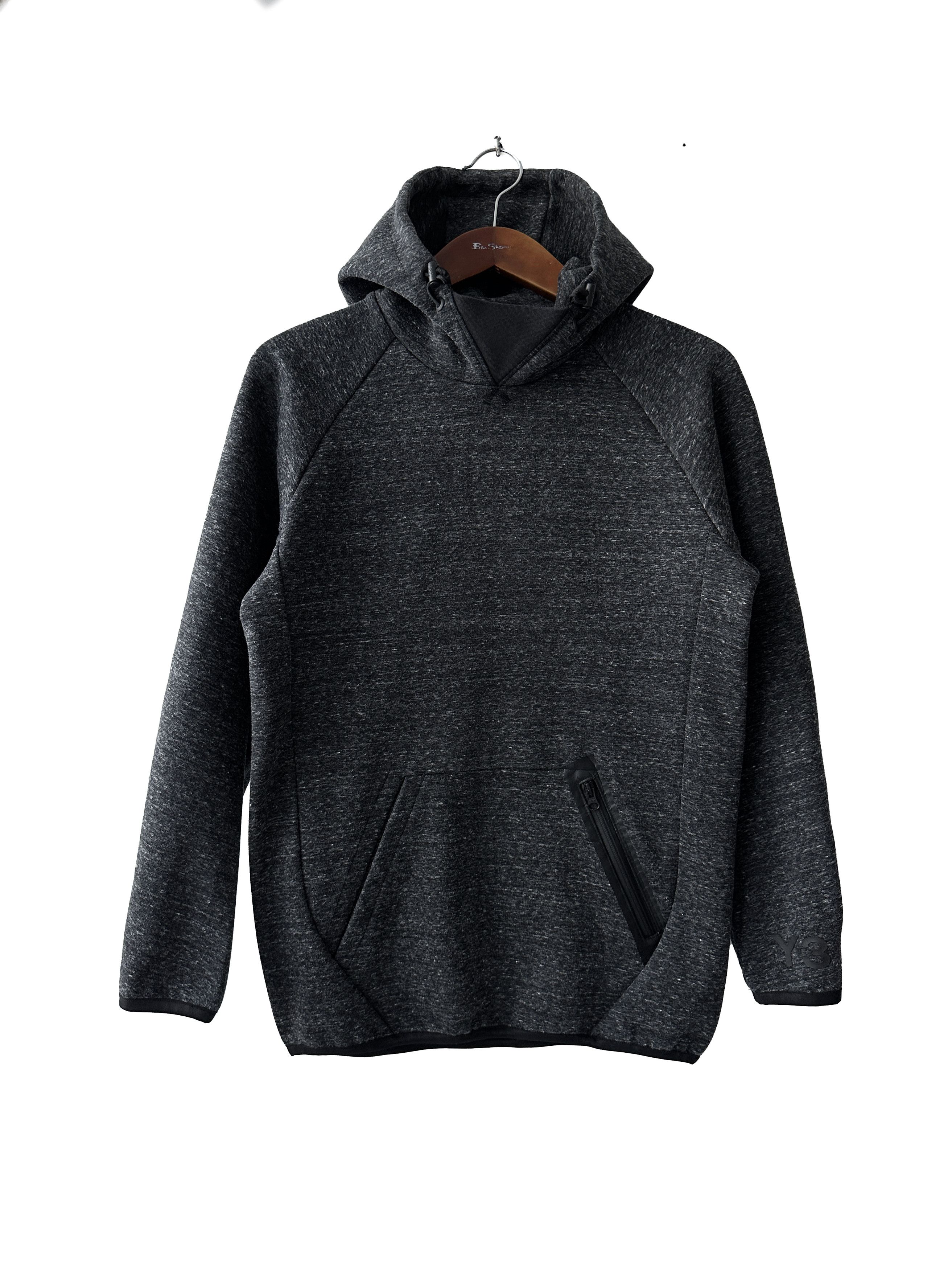 Adidas × Y-3 Y-3 Adidas x Yohji Jamamoto grey melange hoodie Size US S / EU 44-46 / 1 - 1 Thumbnail