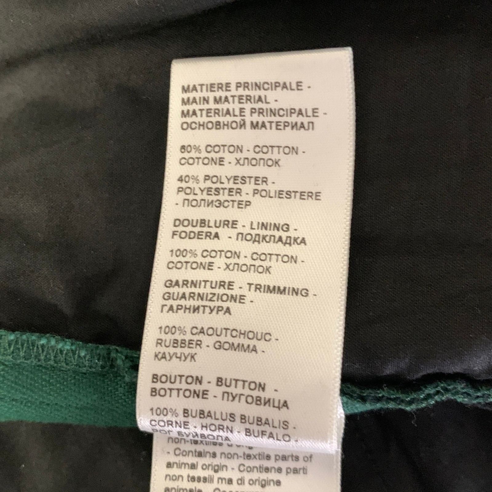 Lanvin LANVIN Size 30 Green Cotton Blend Zip Fly Casual Pants Size US 30 / EU 46 - 7 Thumbnail
