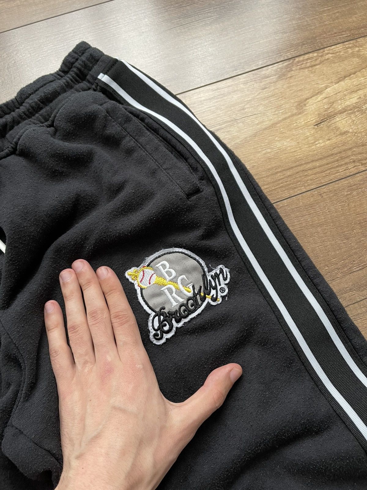 MLB NLBM Vintage Joggers Sweatpants BRG Brooklyn 90s Size US 34 / EU 50 - 6 Thumbnail