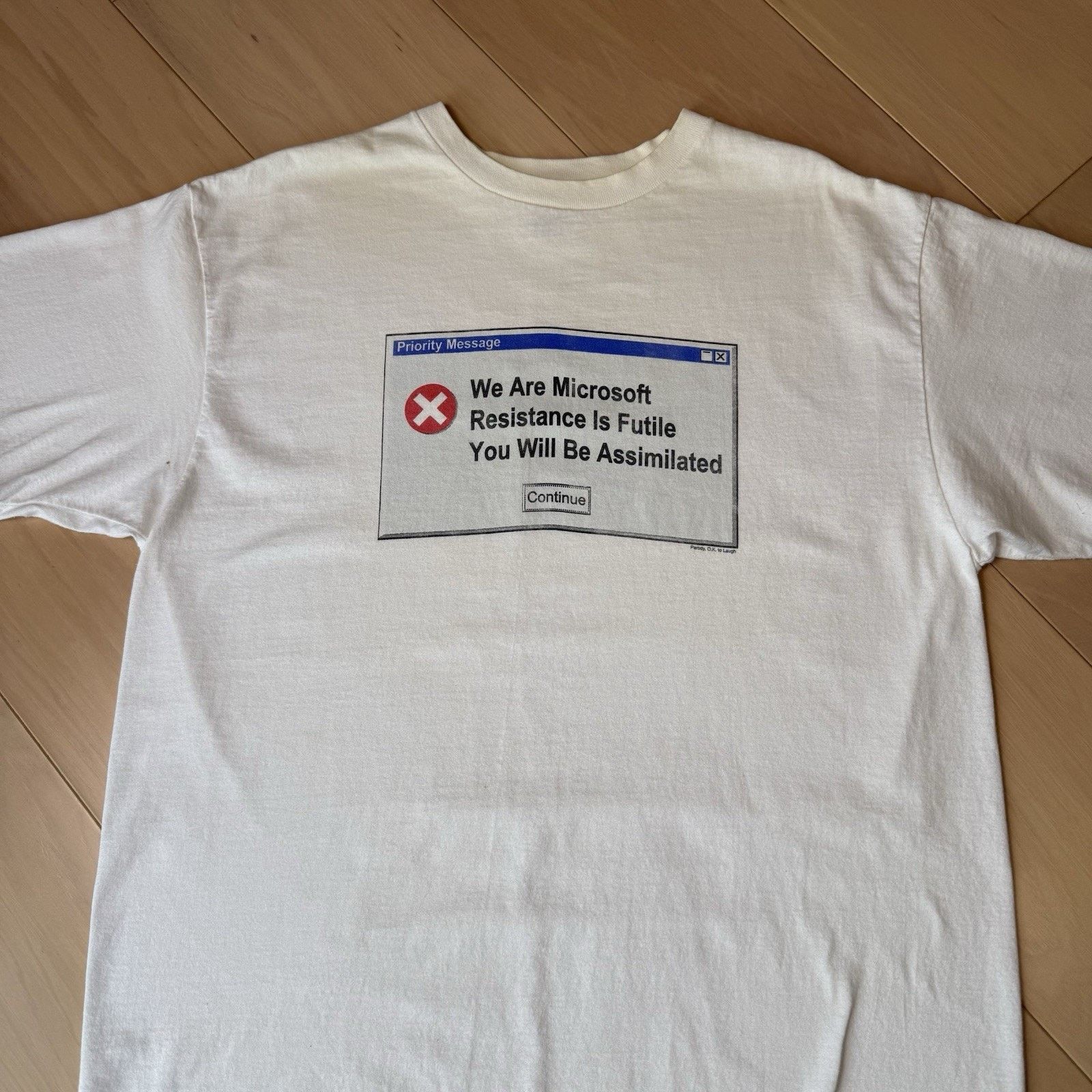 Vintage Vintage Microsoft Shirt XL 90s Made in USA Tech Tee Size US XL / EU 56 / 4 - 4 Thumbnail
