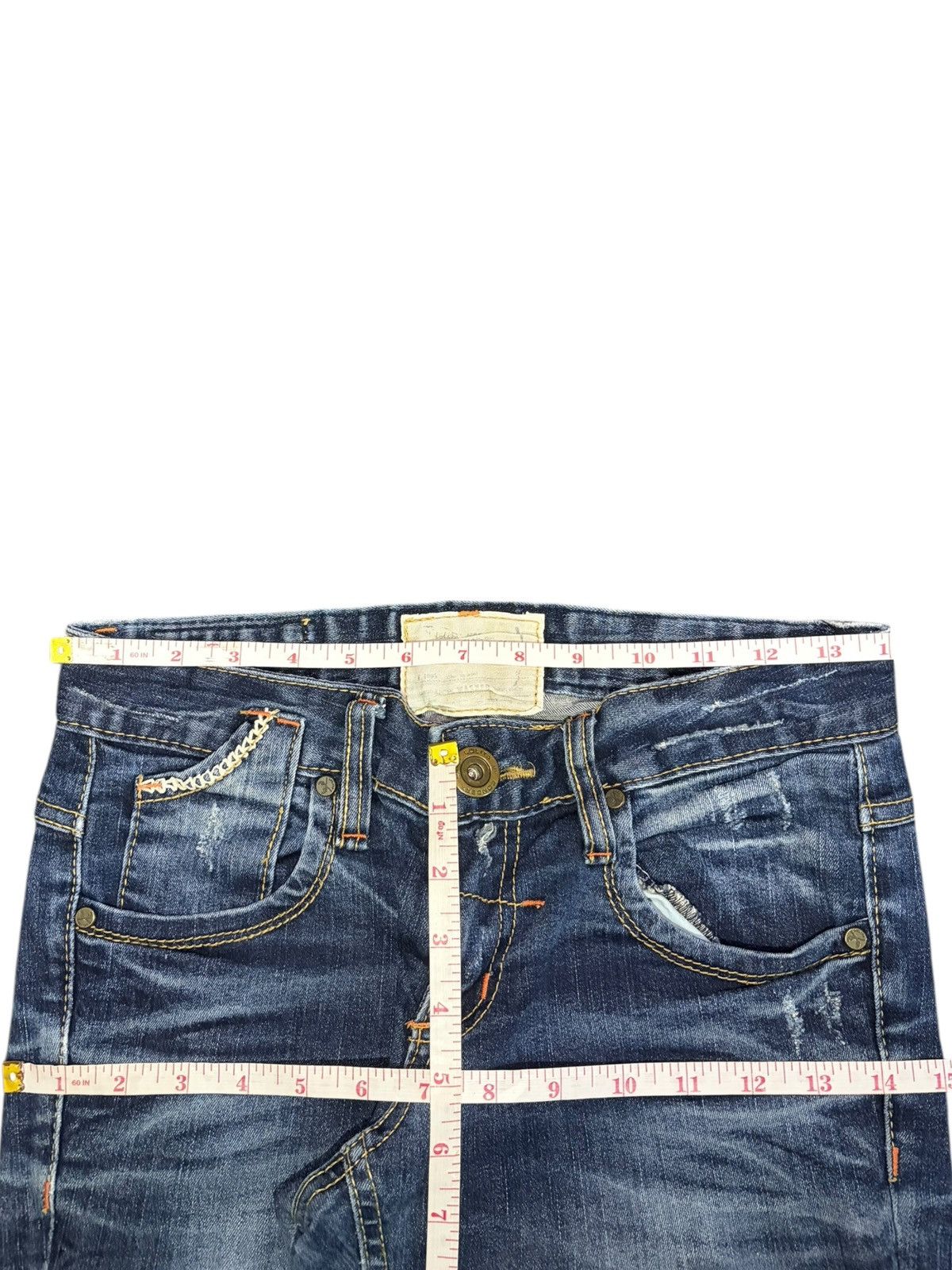 A.P.C. Vintage Y2K Lolita Patches Distressed Jeans Size 28" / US 6 / IT 42 - 6 Thumbnail